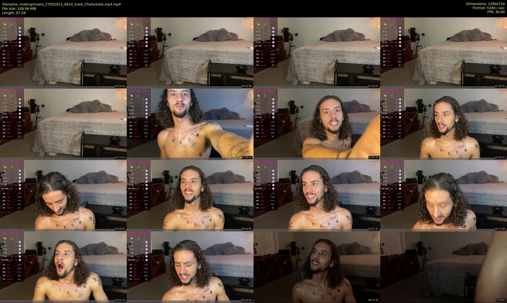 makingmoans — 8 minute Chaturbate male cam show recording, 720p, May 27, 2023