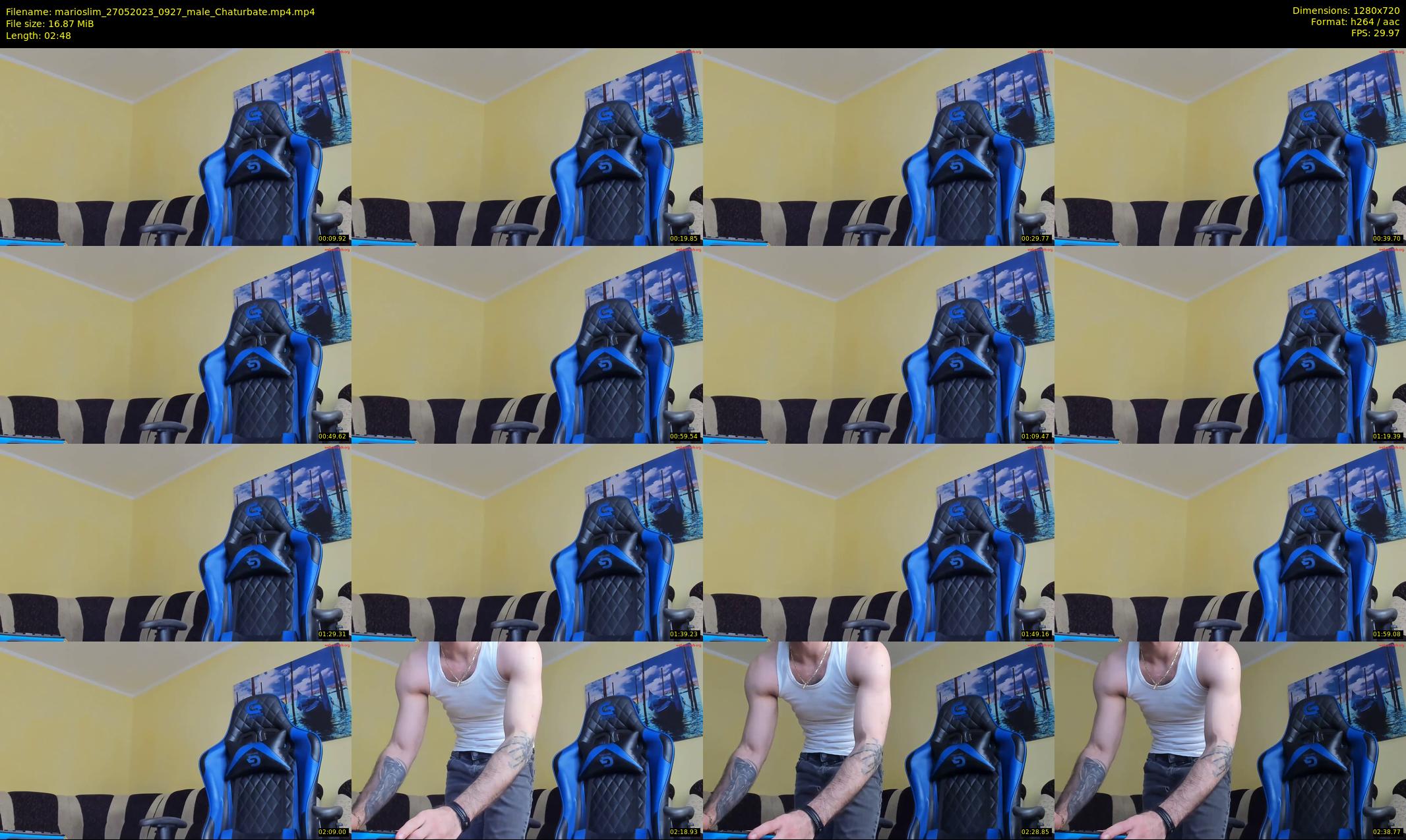 marioslim — 3 minute Chaturbate male cam show recording, 720p, May 27, 2023
