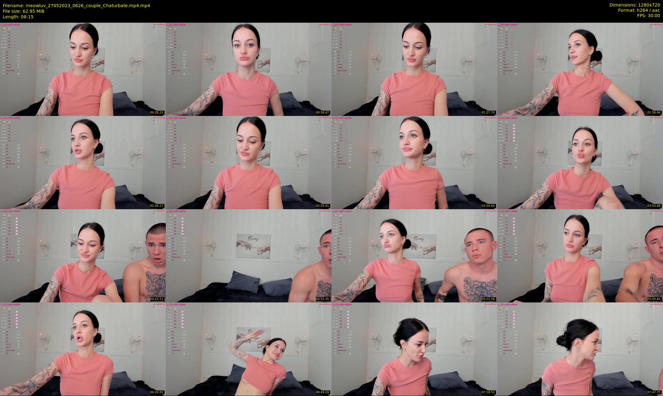 meowluv — 9 minute Chaturbate couple cam show recording, 720p, May 27, 2023