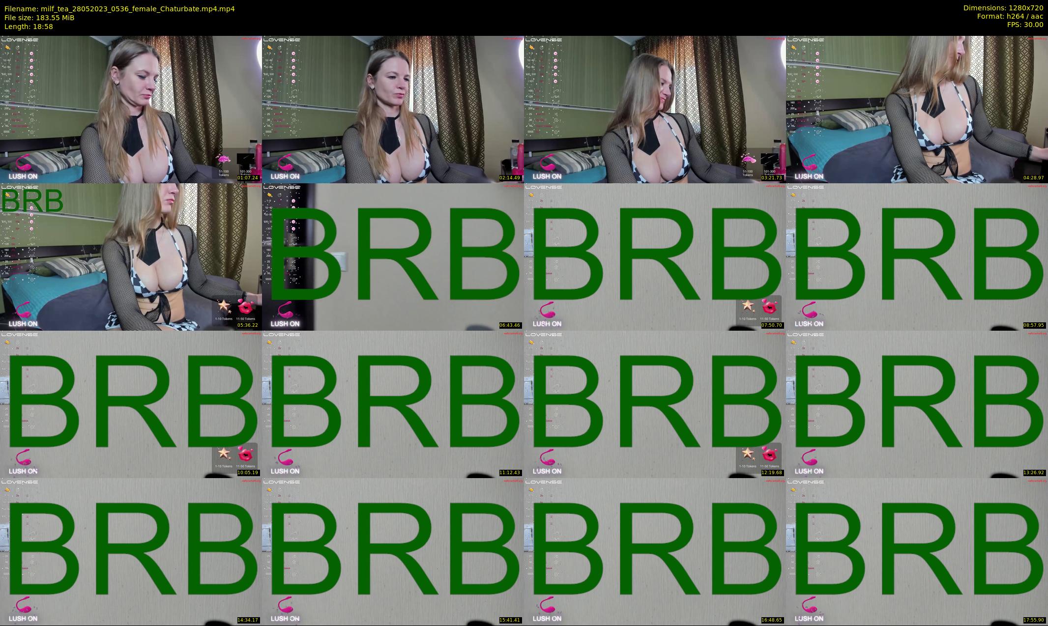 milf_tea — 19 minute Chaturbate female cam show recording, 720p, May 28, 2023