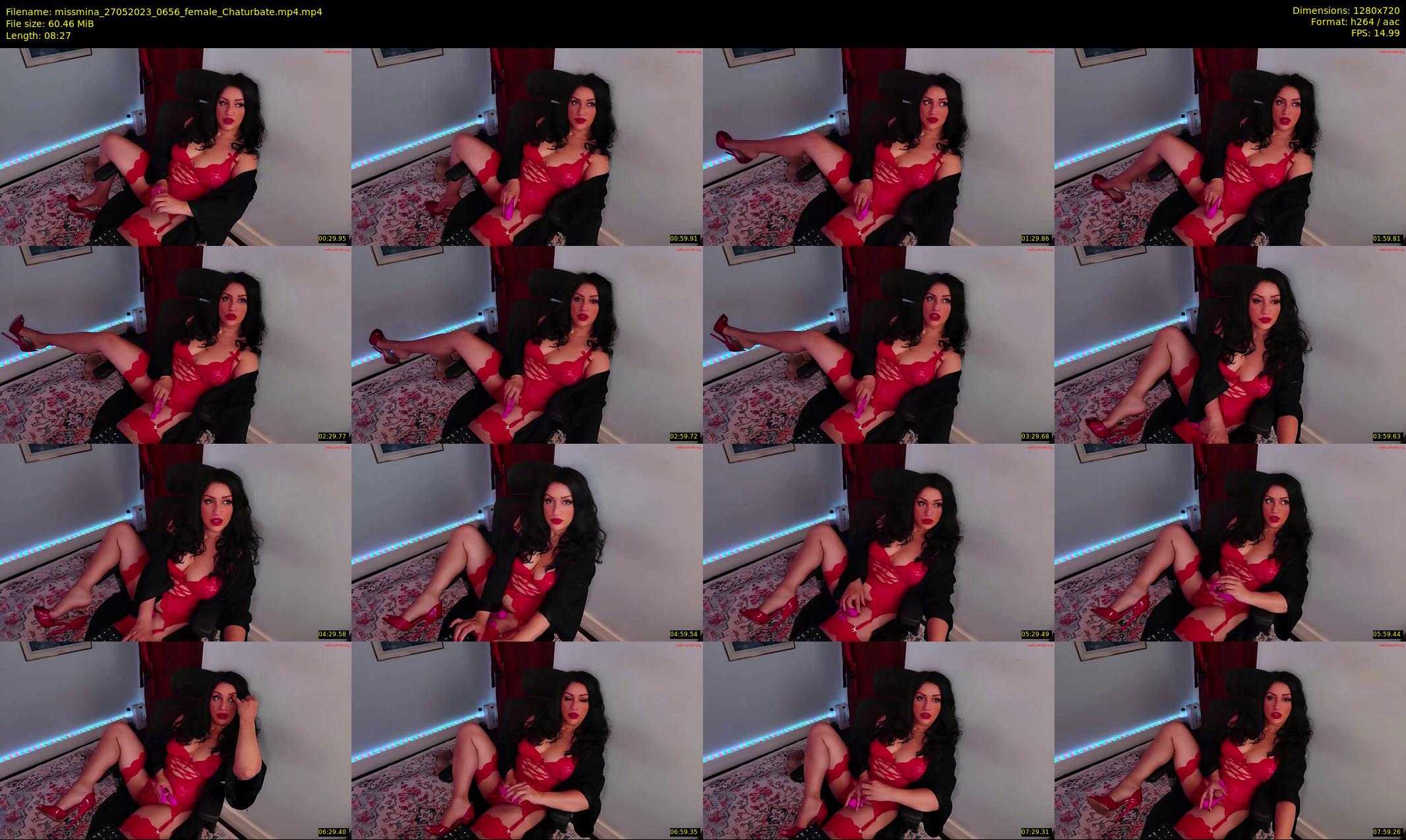 missmina — 9 minute Chaturbate female cam show recording, 720p, May 27, 2023