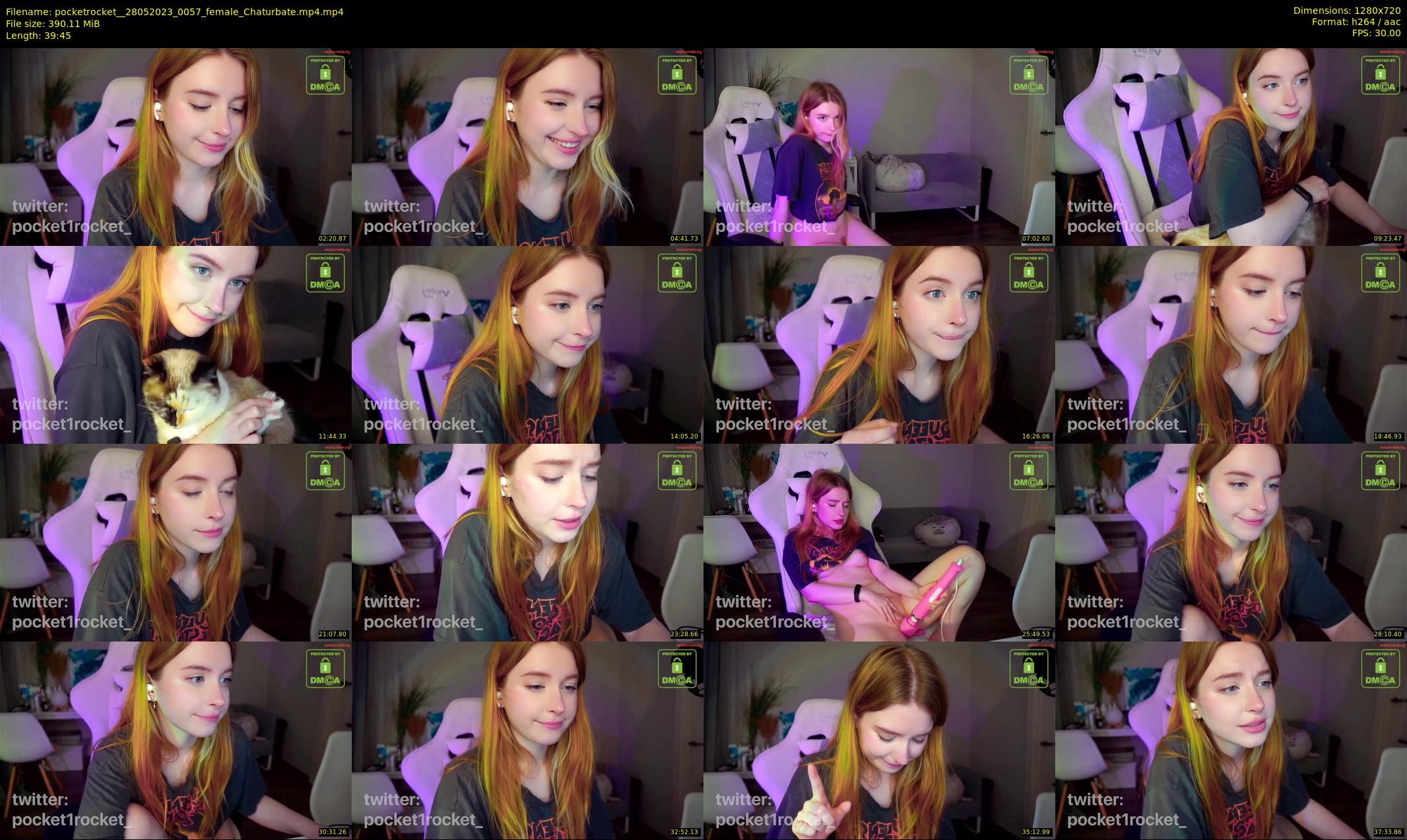 pocketrocket_ — 40 minute Chaturbate female cam show recording, 720p, May 28, 2023