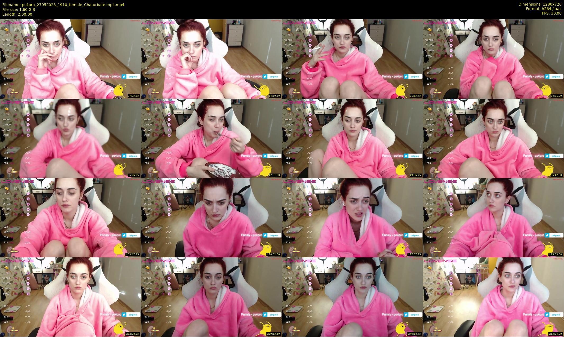ps4pro — 120 minute Chaturbate female cam show recording, 720p, May 27, 2023