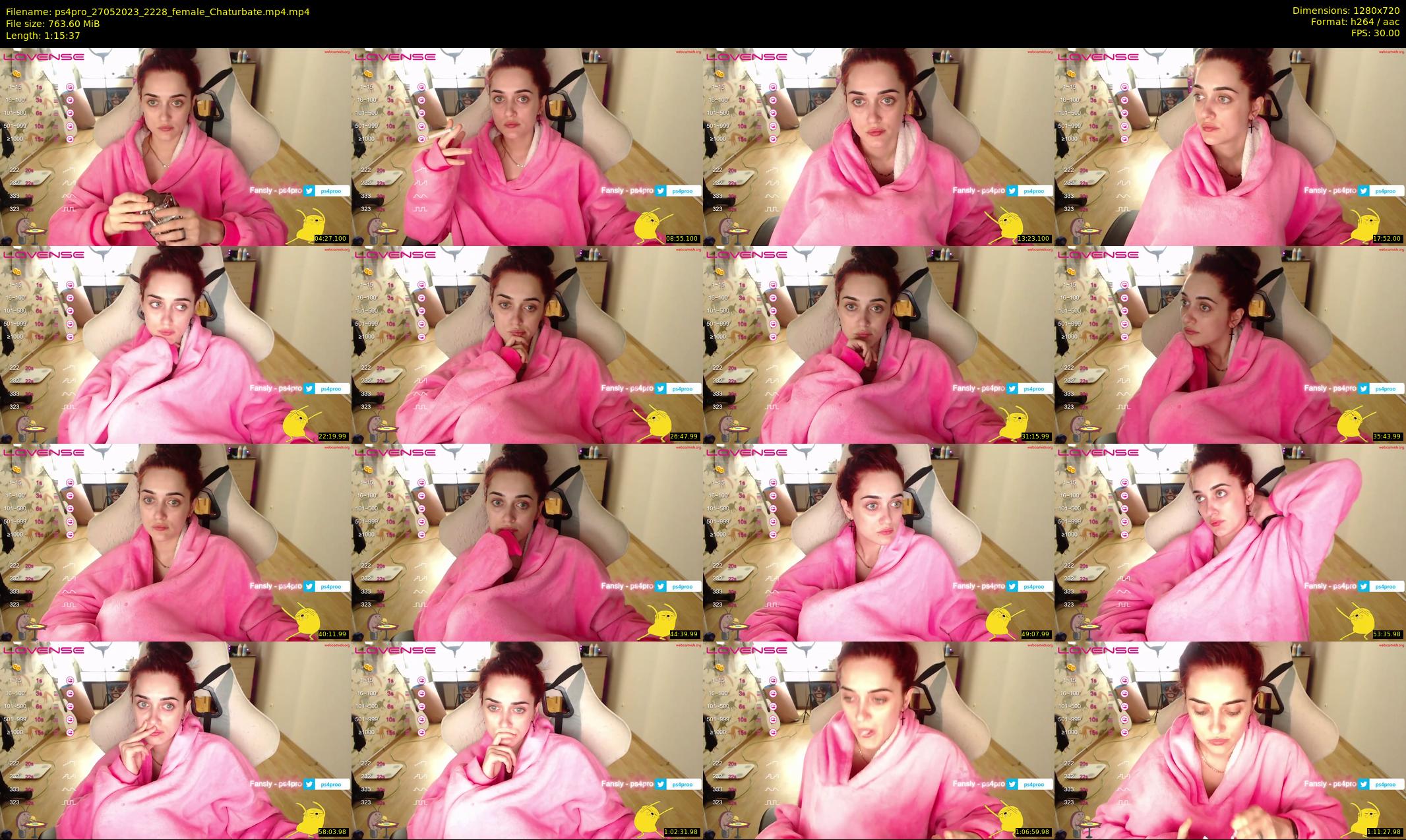 ps4pro — 76 minute Chaturbate female cam show recording, 720p, May 27, 2023