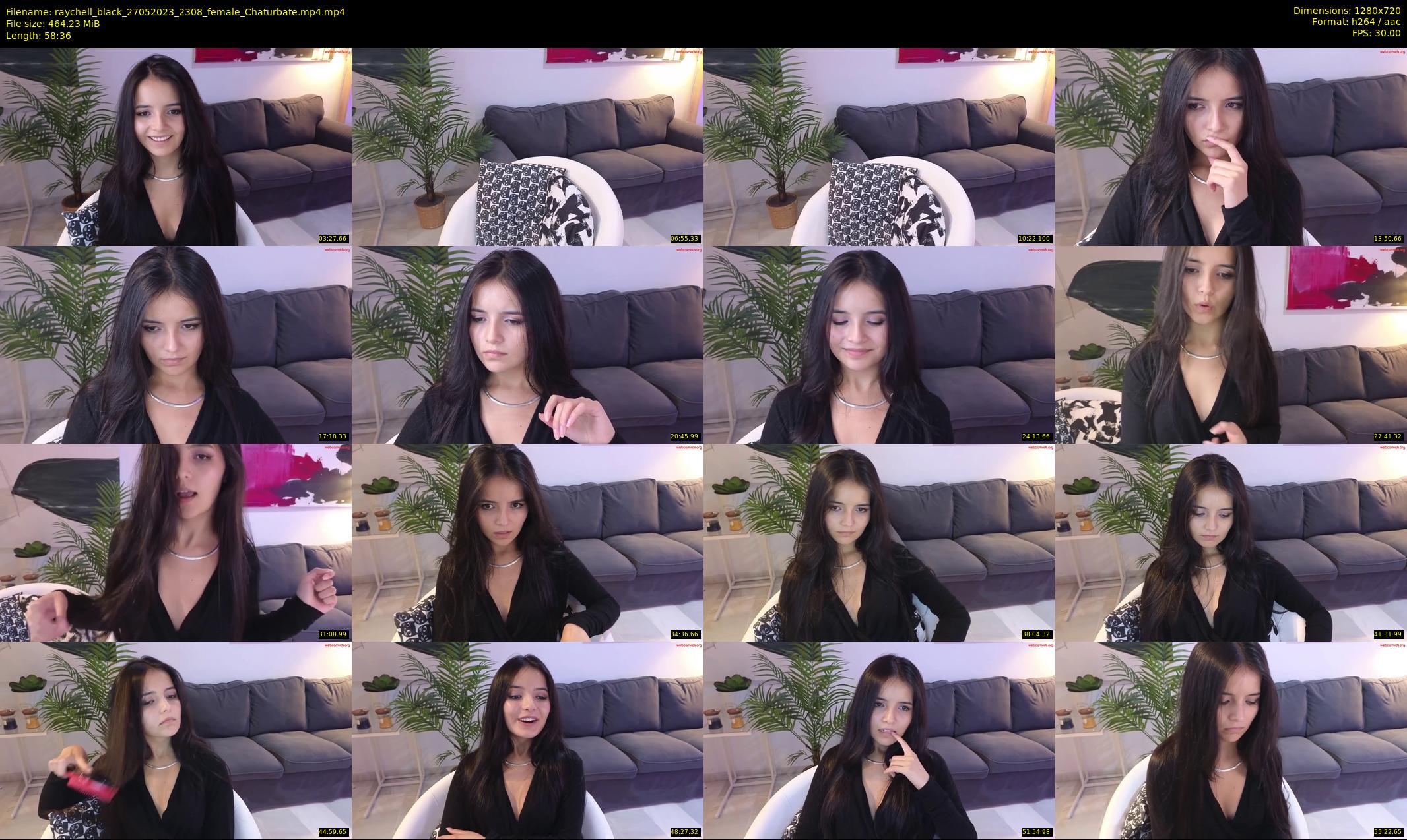 raychell_black — 59 minute Chaturbate female cam show recording, 720p, May 27, 2023