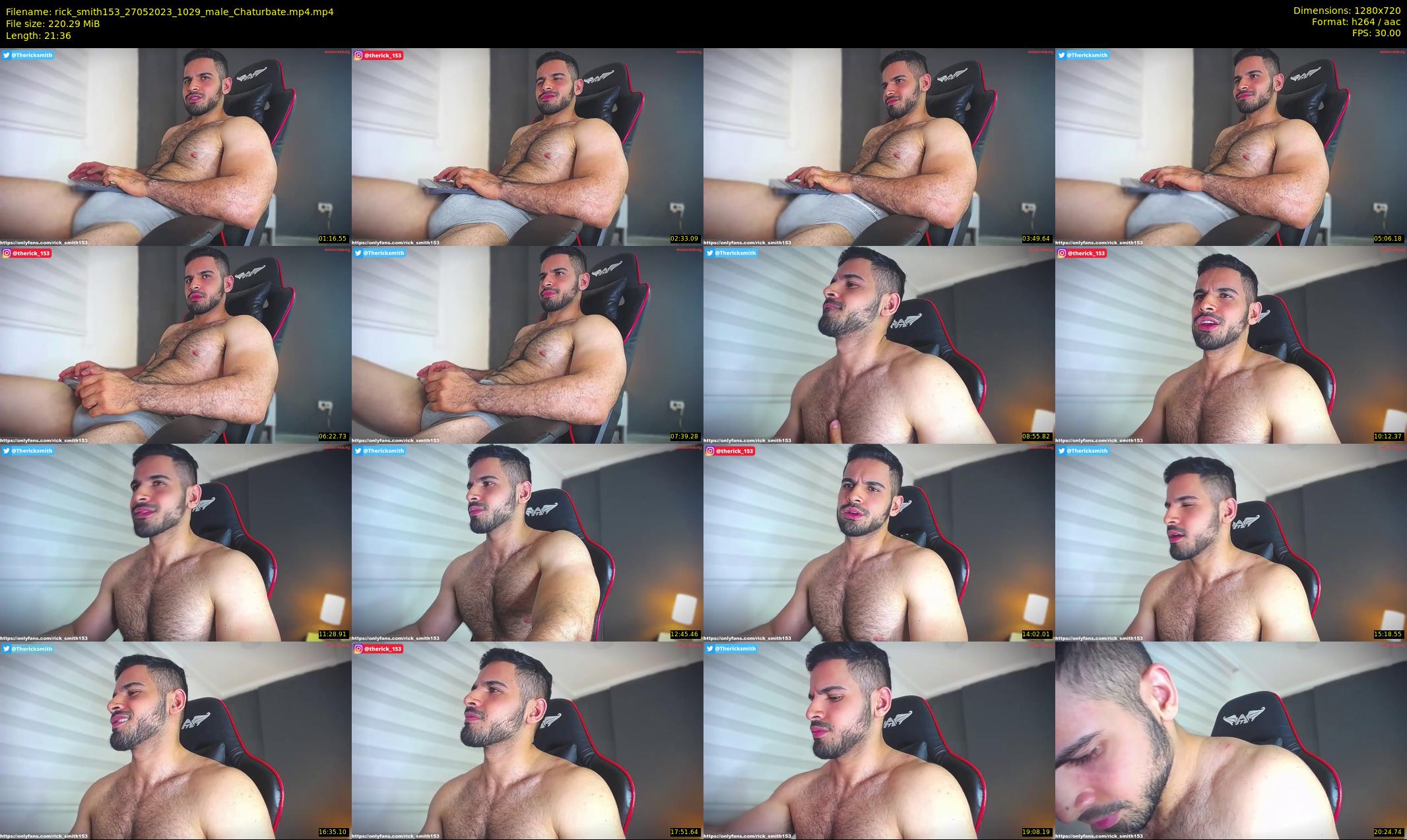 rick_smith153 — 22 minute Chaturbate male cam show recording, 720p, May 27, 2023