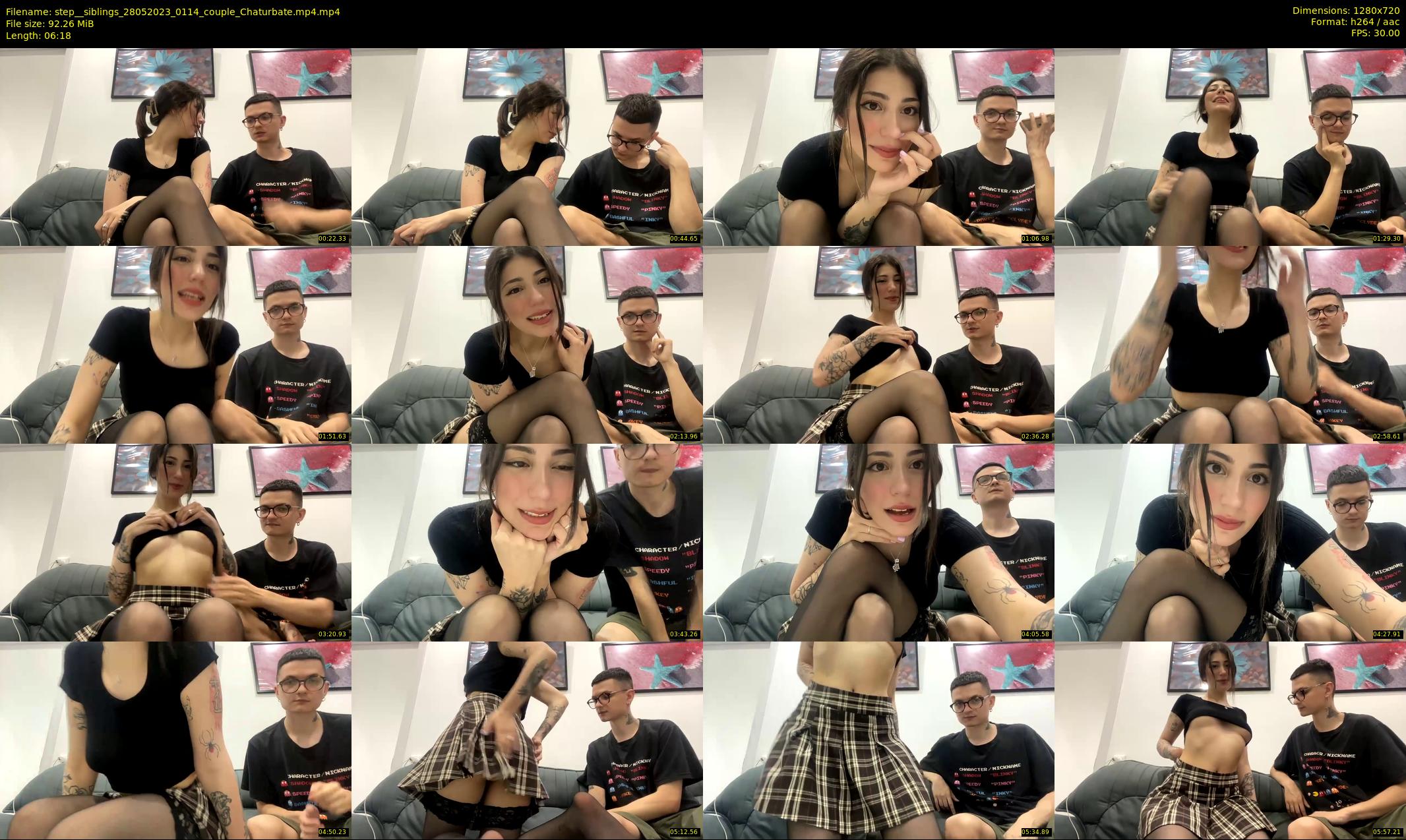 step__siblings — 7 minute Chaturbate couple cam show recording, 720p, May 28, 2023