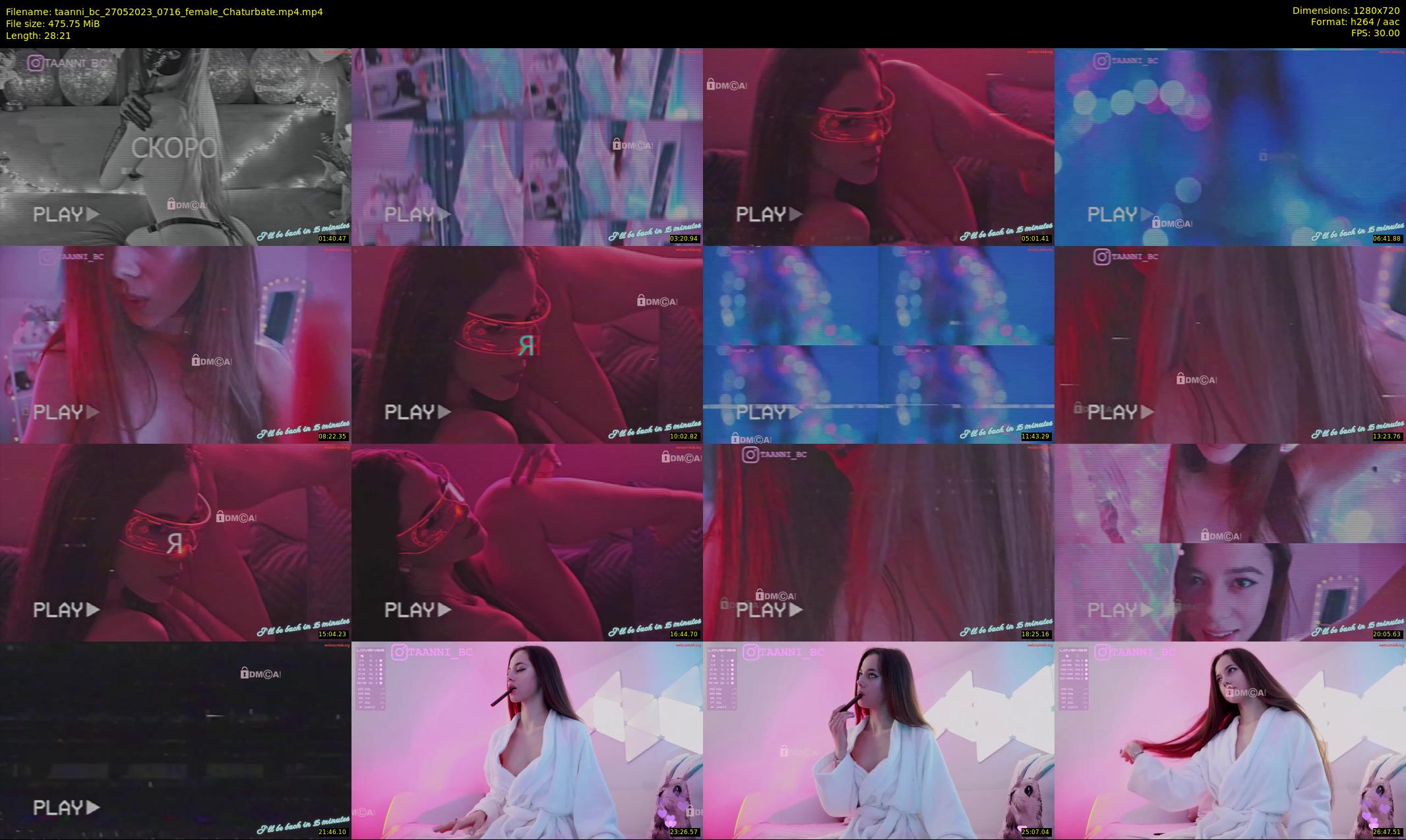 taanni_bc — 29 minute Chaturbate female cam show recording, 720p, May 27, 2023