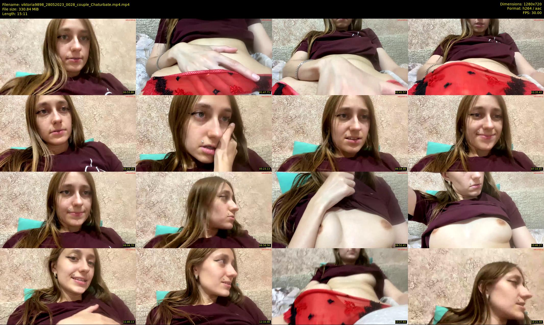 viktoria9898 — 16 minute Chaturbate couple cam show recording, 720p, May 28, 2023
