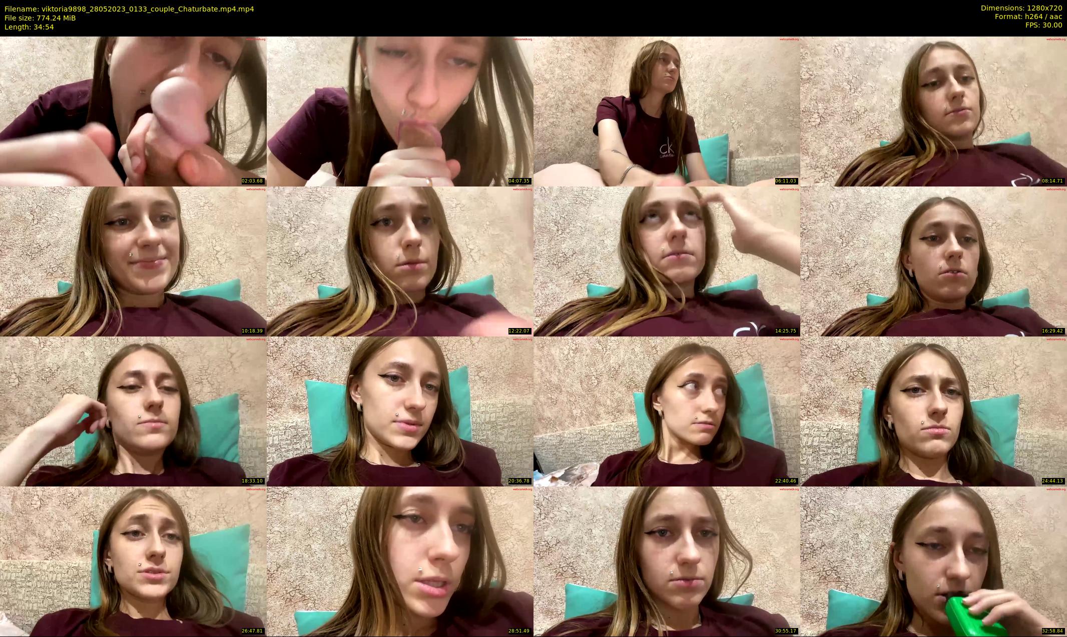 viktoria9898 — 35 minute Chaturbate couple cam show recording, 720p, May 28, 2023