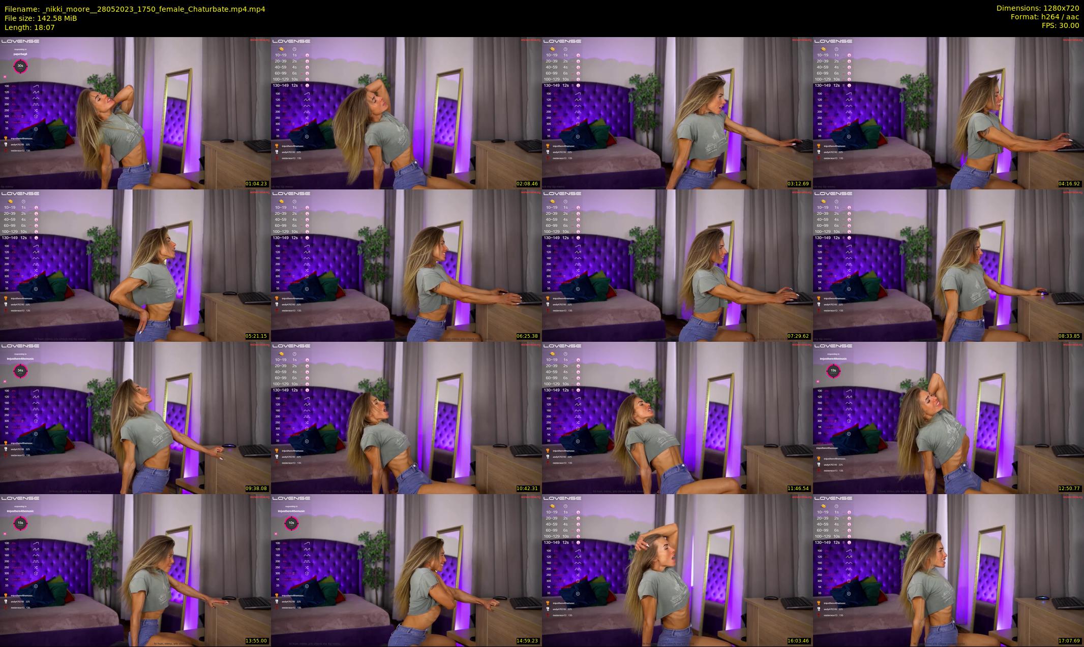 _nikki_moore_ — 19 minute Chaturbate female cam show recording, 720p, May 28, 2023