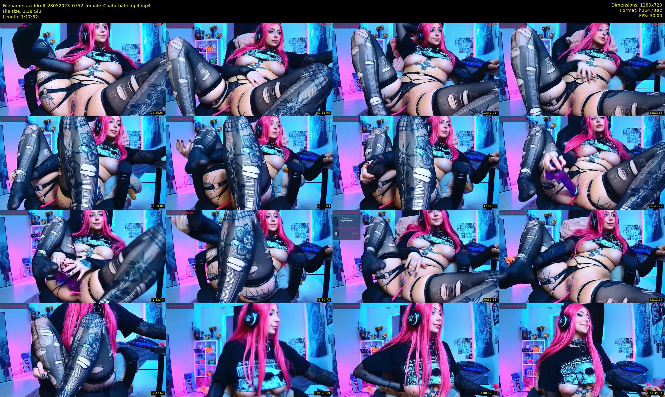 aciddroll — 78 minute Chaturbate female cam show recording, 720p, May 28, 2023