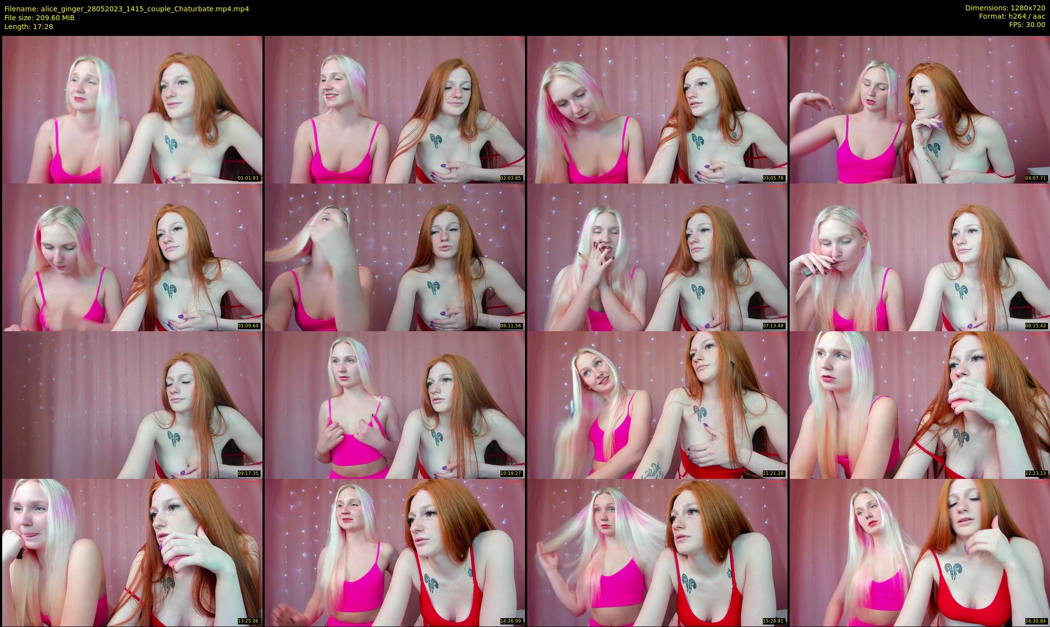 alice_ginger — 18 minute Chaturbate female cam show recording, 720p, May 28, 2023