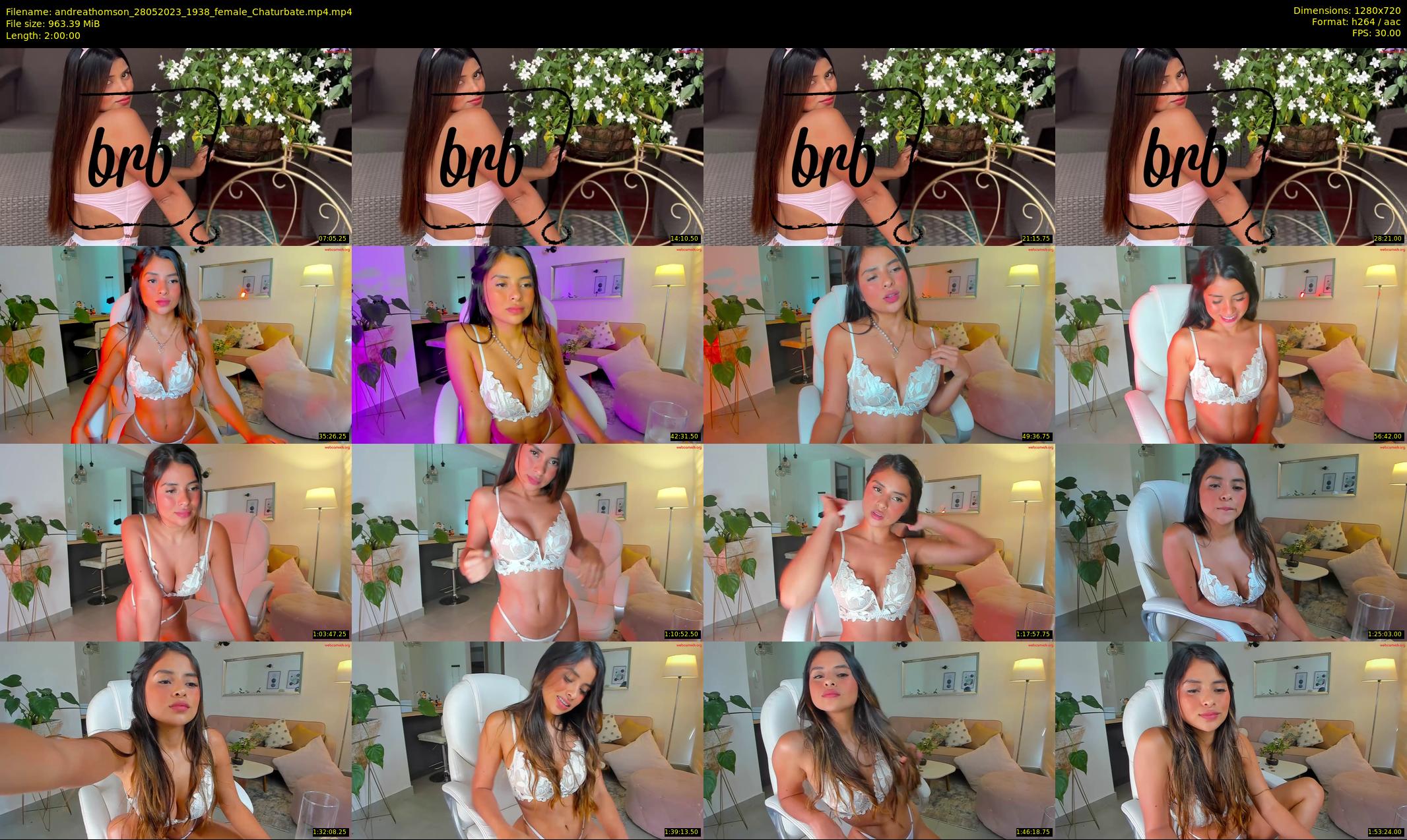 andreathomson — 120 minute Chaturbate female cam show recording, 720p, May 28, 2023
