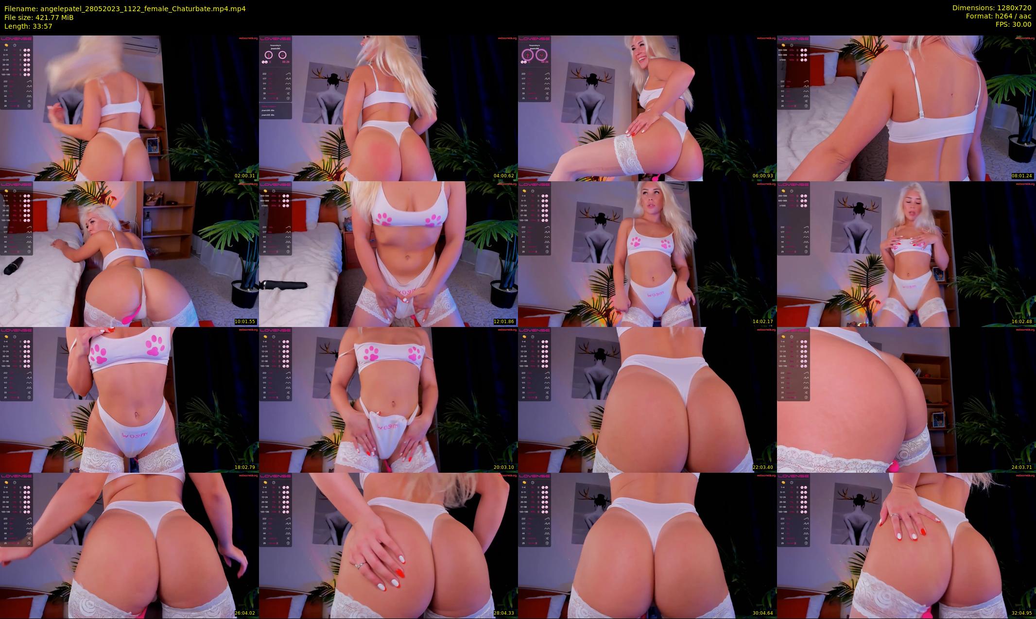 angelepatel — 34 minute Chaturbate female cam show recording, 720p, May 28, 2023