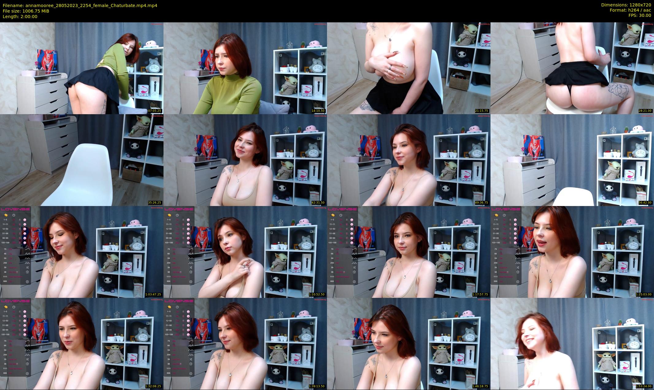 annamooree — 120 minute Chaturbate female cam show recording, 720p, May 28, 2023
