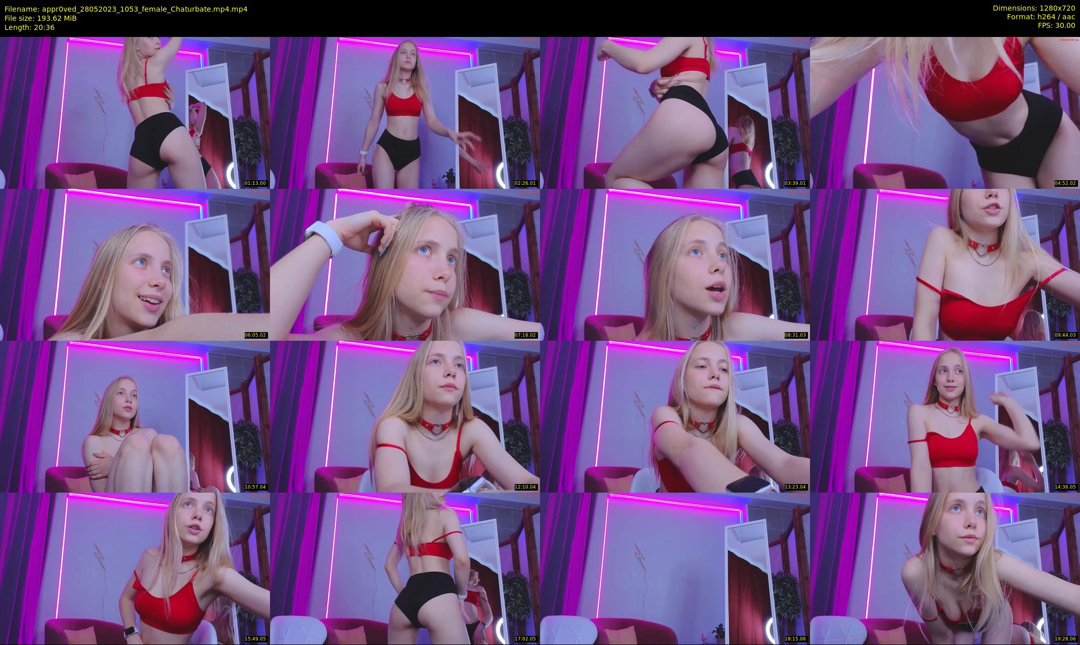 appr0ved — 21 minute Chaturbate female cam show recording, 720p, May 28, 2023