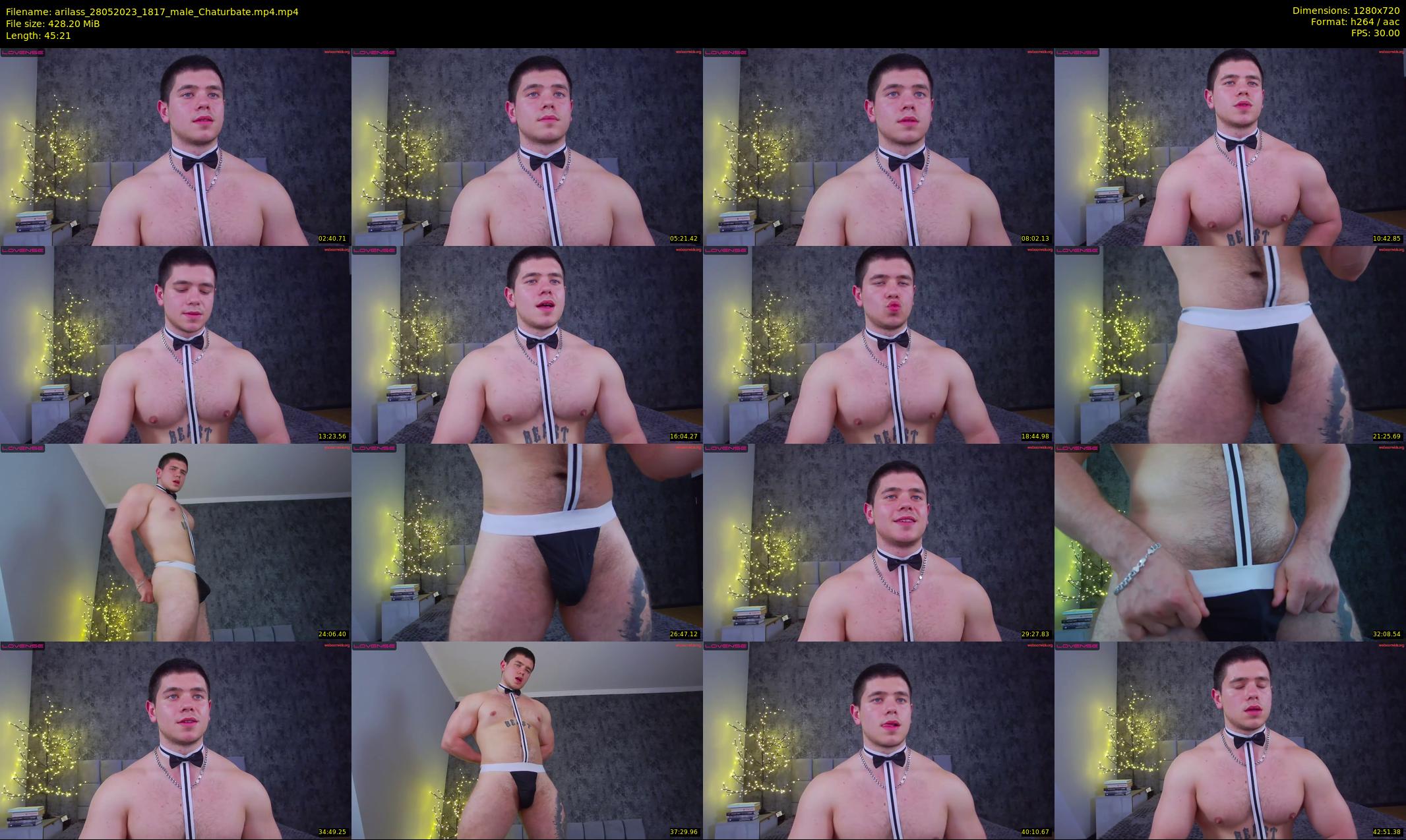 arilass — 46 minute Chaturbate male cam show recording, 720p, May 28, 2023