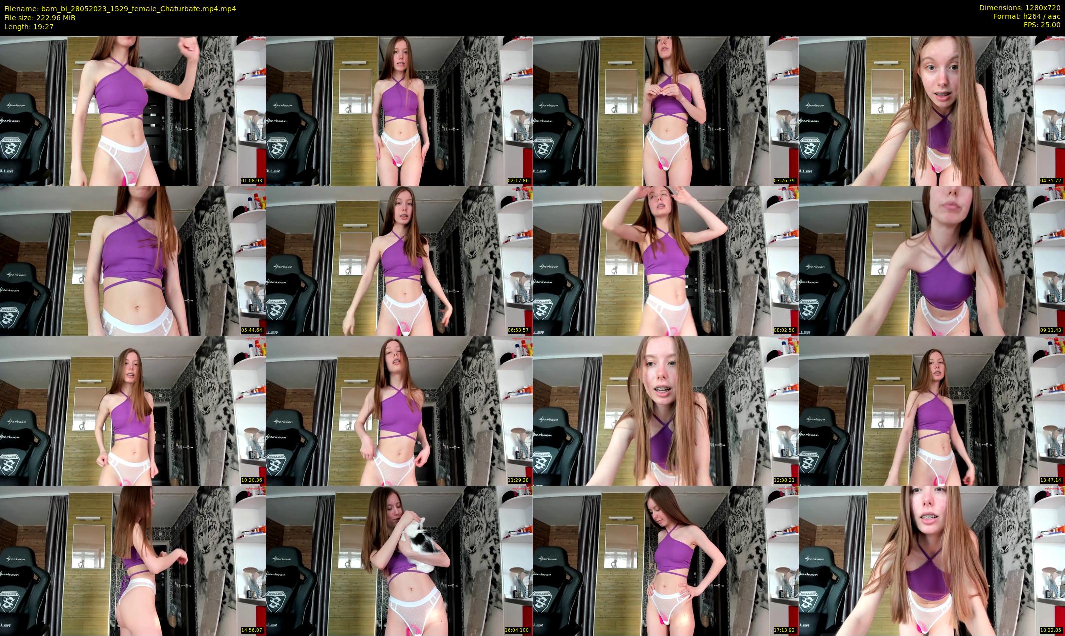 bam_bi — 20 minute Chaturbate female cam show recording, 720p, May 28, 2023