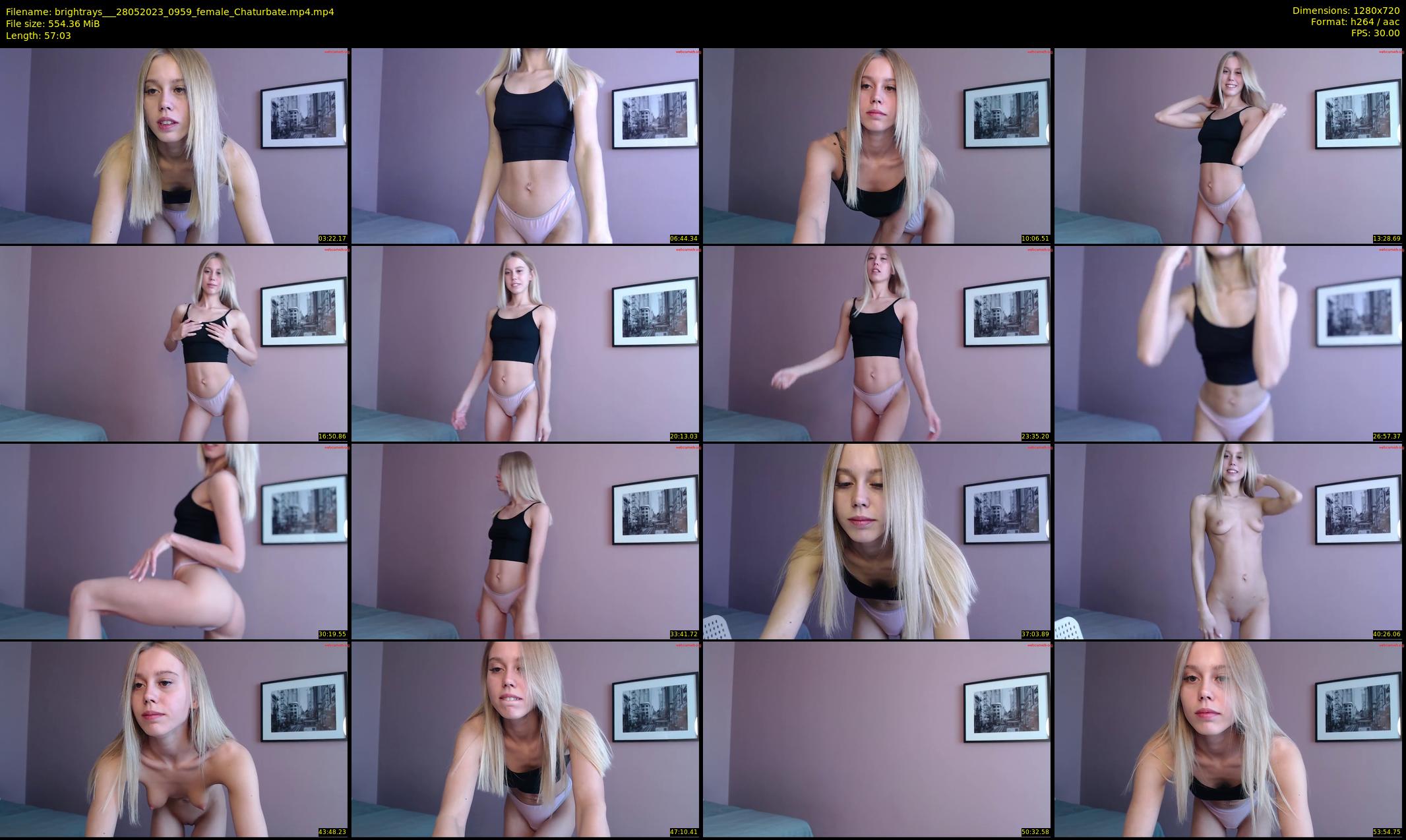 brightrays__ — 58 minute Chaturbate female cam show recording, 720p, May 28, 2023
