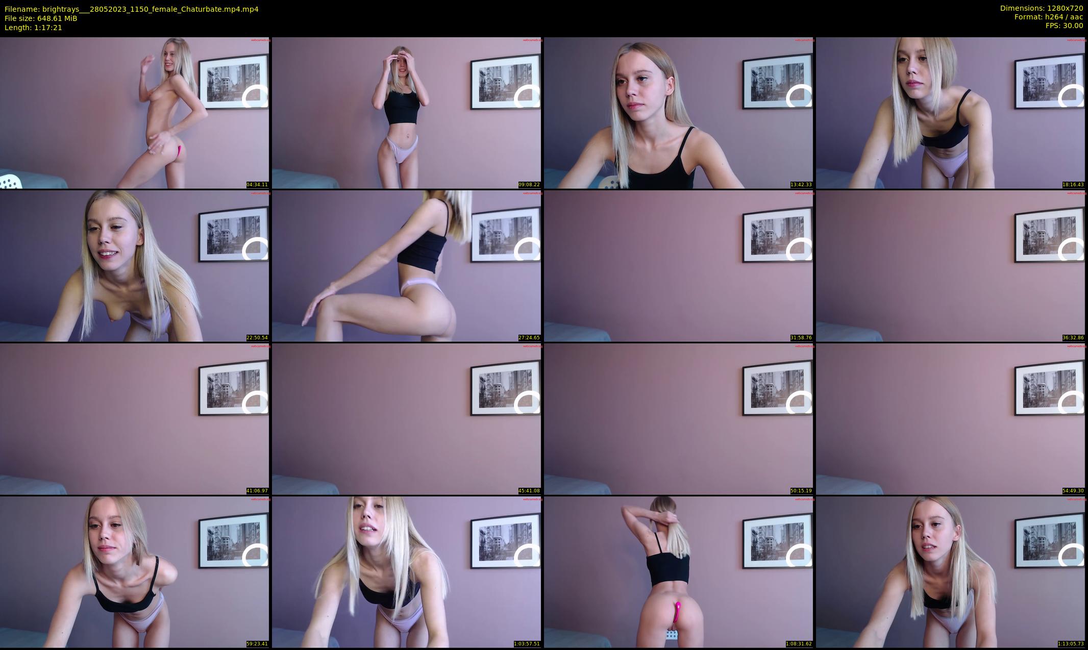 brightrays__ — 78 minute Chaturbate female cam show recording, 720p, May 28, 2023