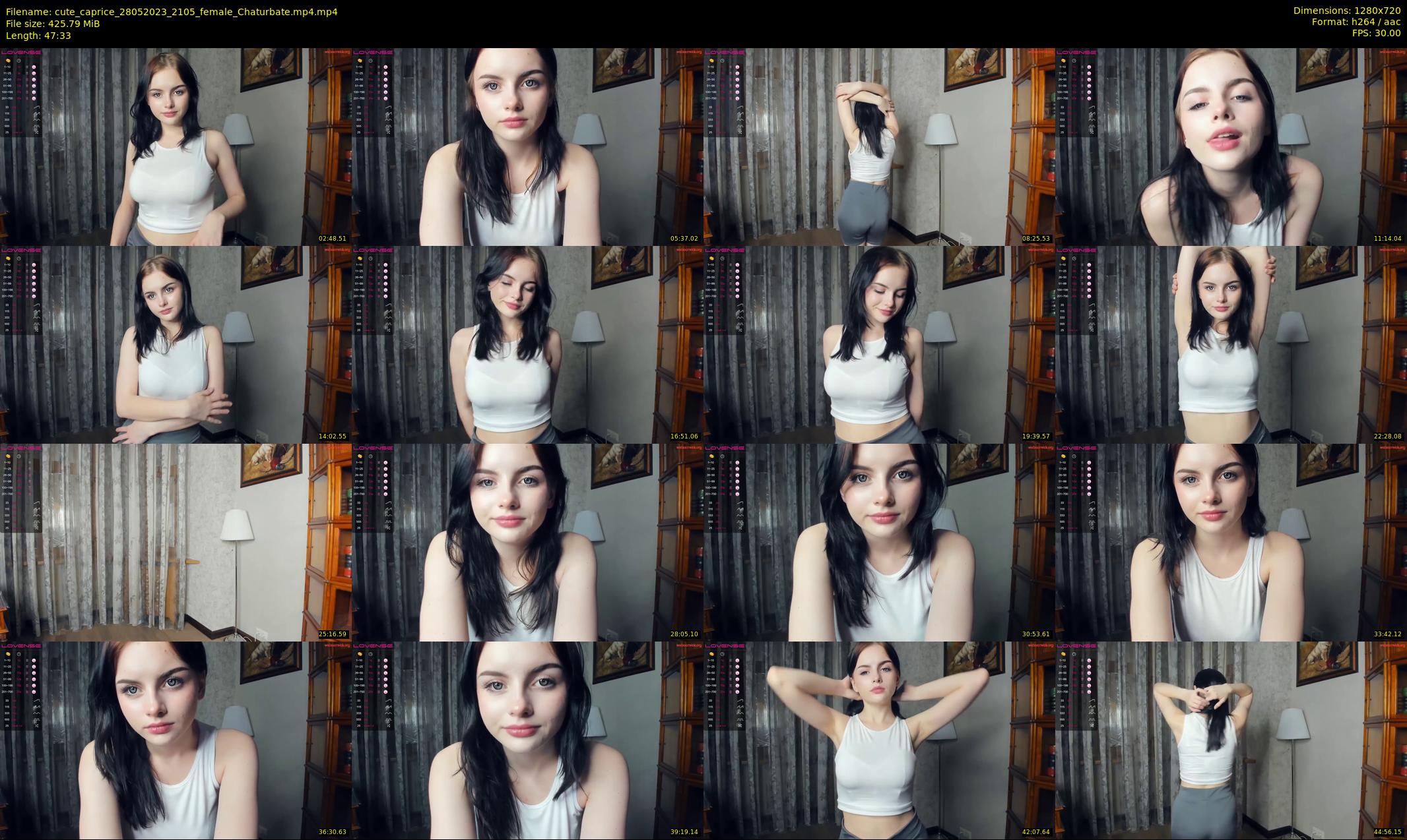 cute_caprice — 48 minute Chaturbate female cam show recording, 720p, May 28, 2023