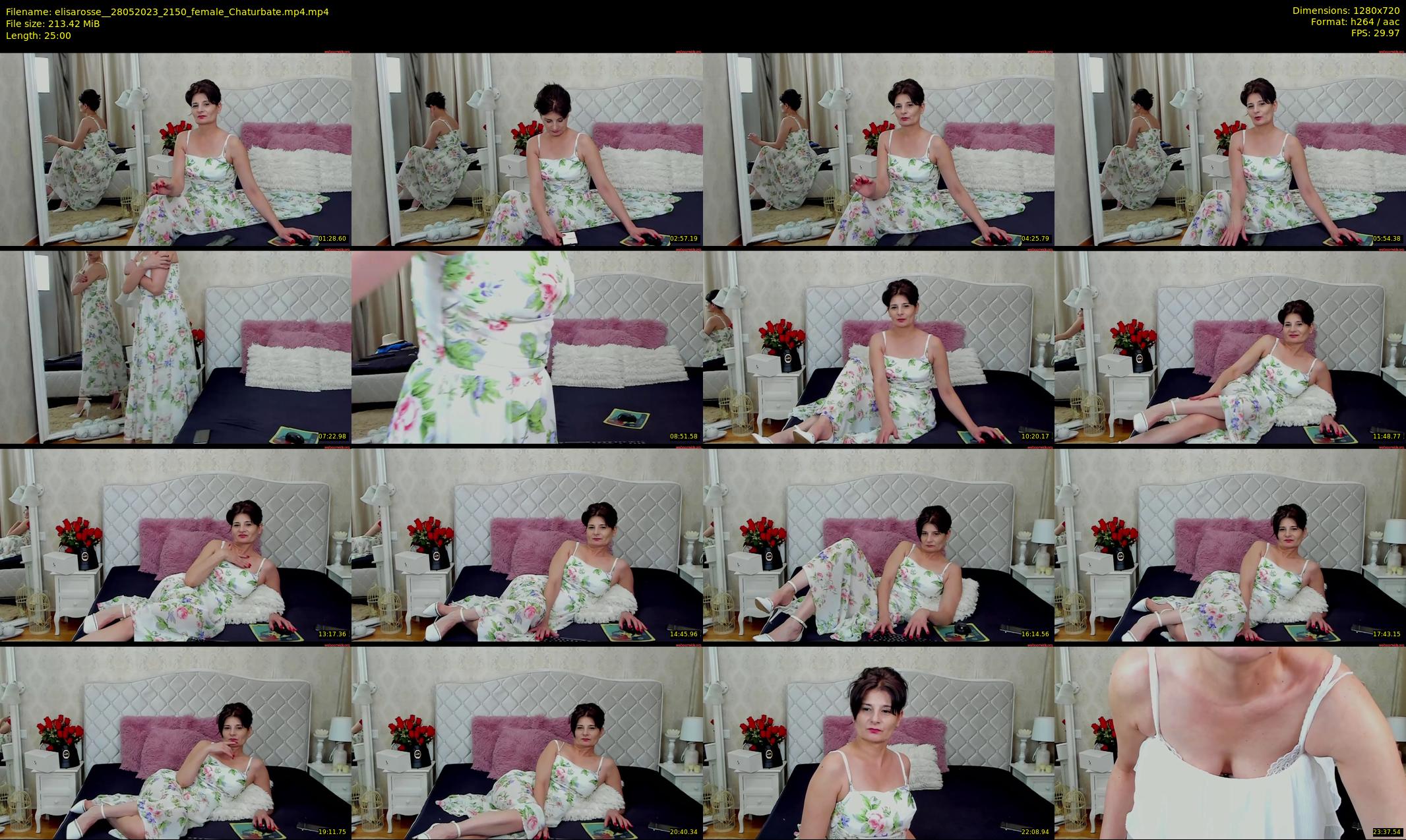 elisarosse_ — 25 minute Chaturbate female cam show recording, 720p, May 28, 2023