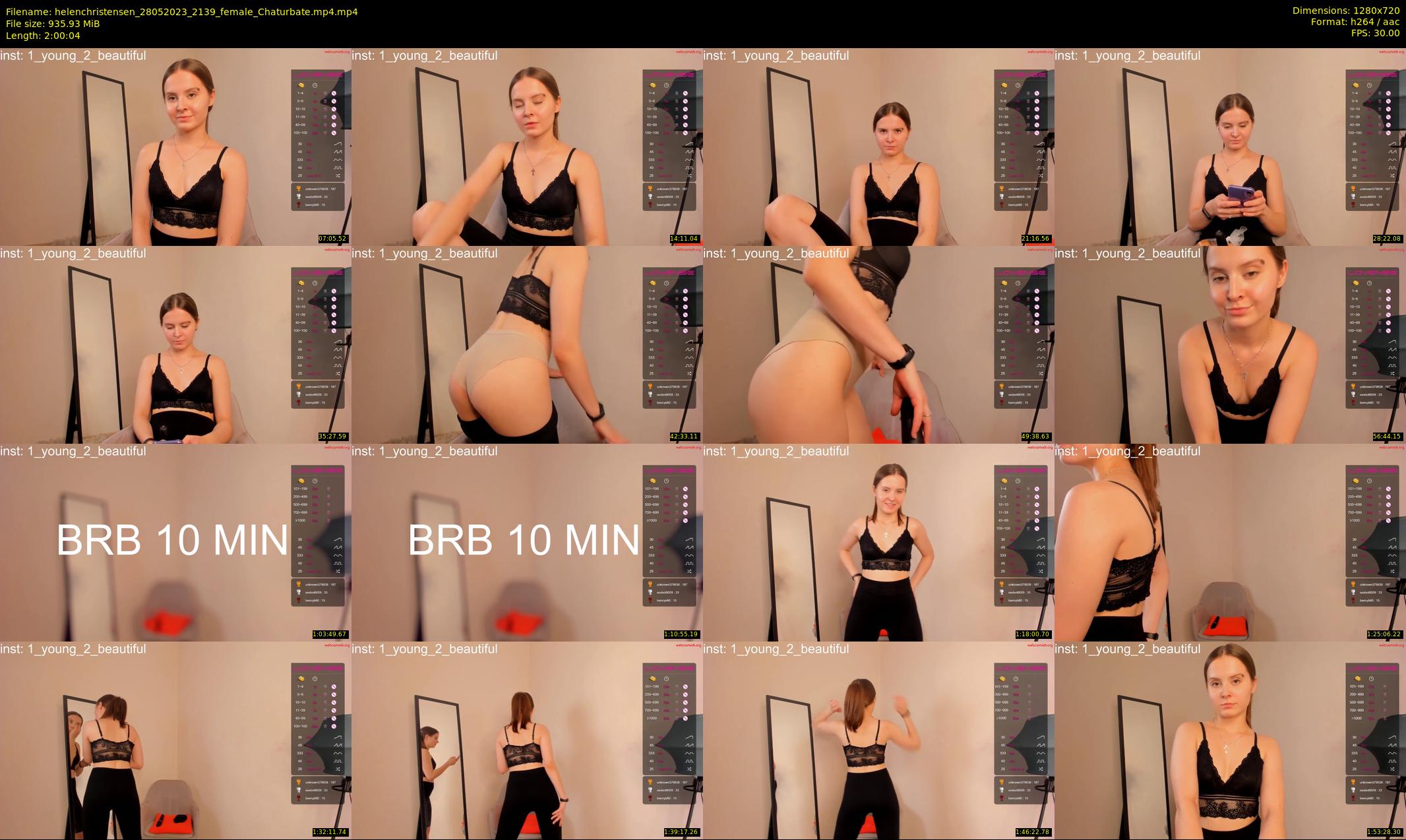 helenchristensen — 121 minute Chaturbate female cam show recording, 720p, May 28, 2023