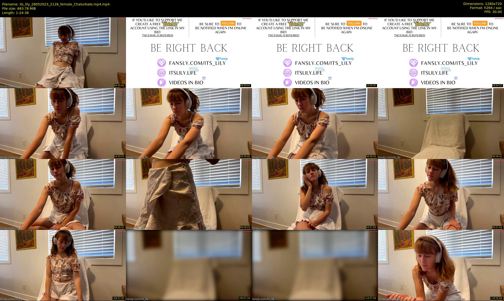 its_lily — 85 minute Chaturbate female cam show recording, 720p, May 28, 2023