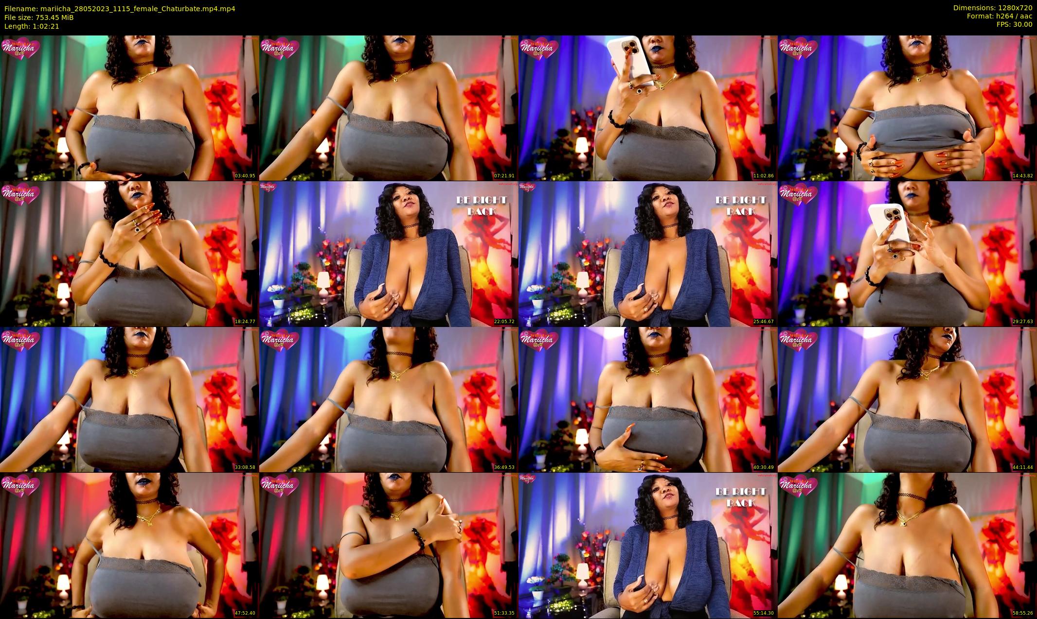 mariicha — 63 minute Chaturbate female cam show recording, 720p, May 28, 2023