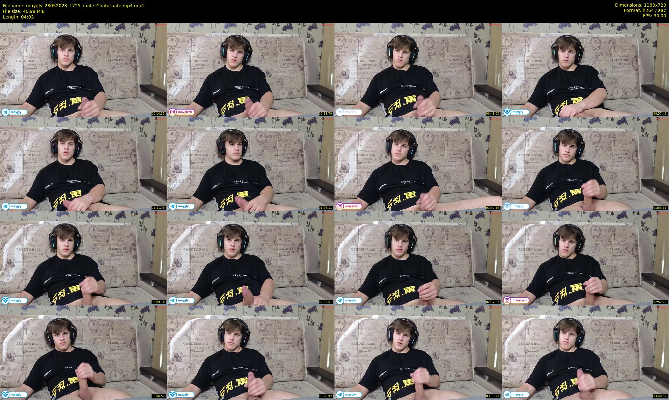 maygly — 5 minute Chaturbate male cam show recording, 720p, May 28, 2023