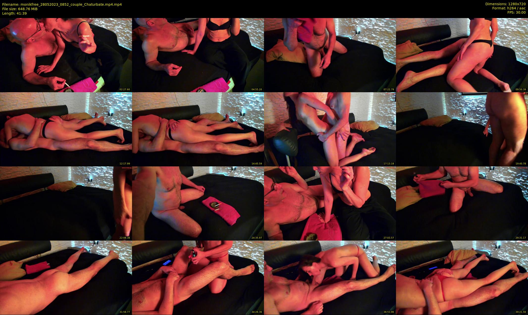 monikfree — 42 minute Chaturbate couple cam show recording, 720p, May 28, 2023