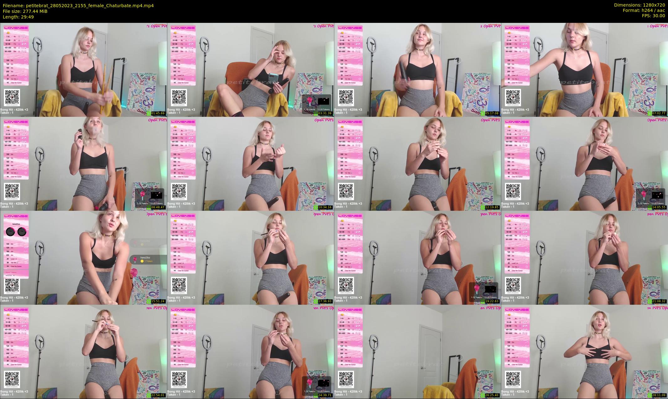 petitebrat — 30 minute Chaturbate female cam show recording, 720p, May 28, 2023