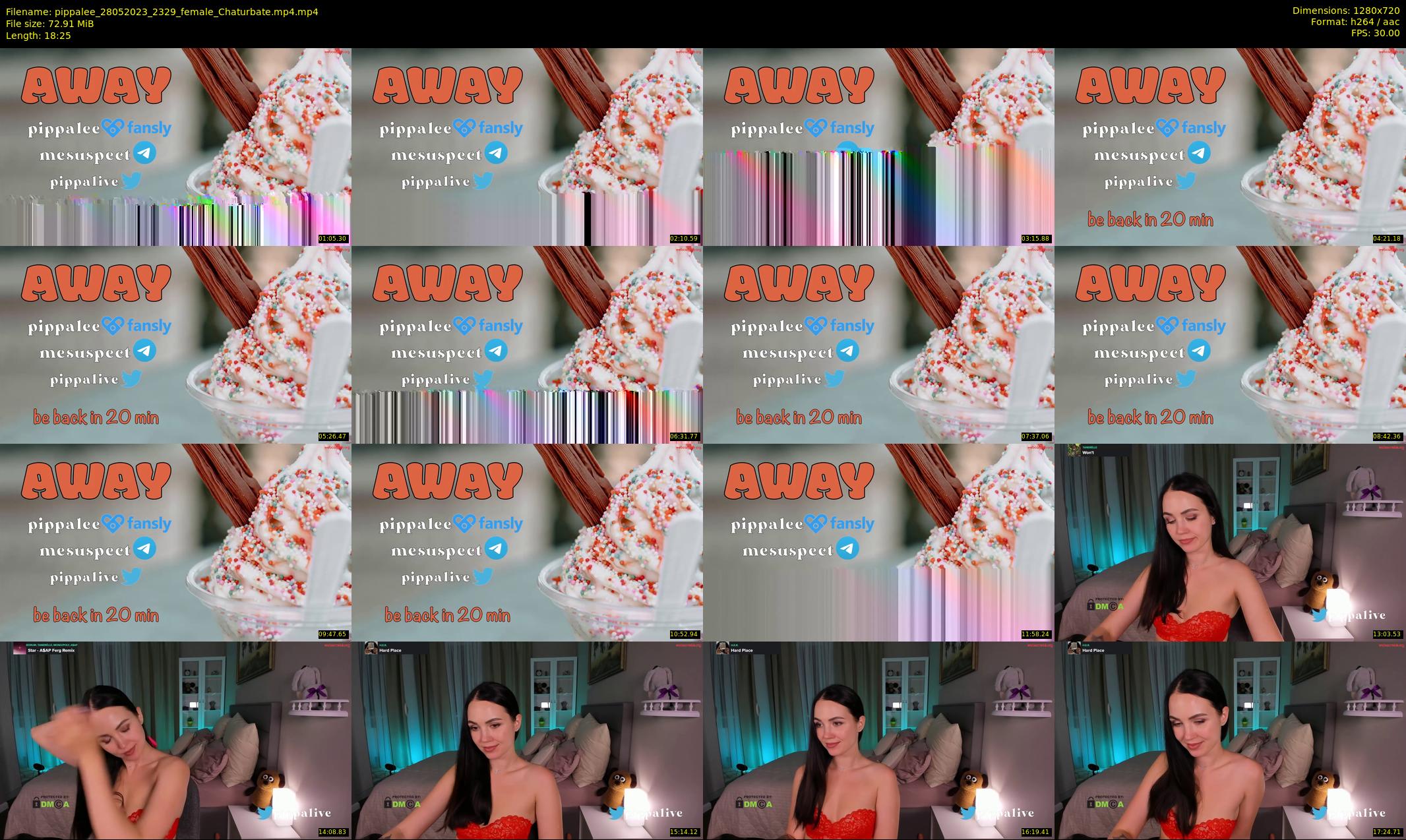 pippalee — 19 minute Chaturbate female cam show recording, 720p, May 28, 2023
