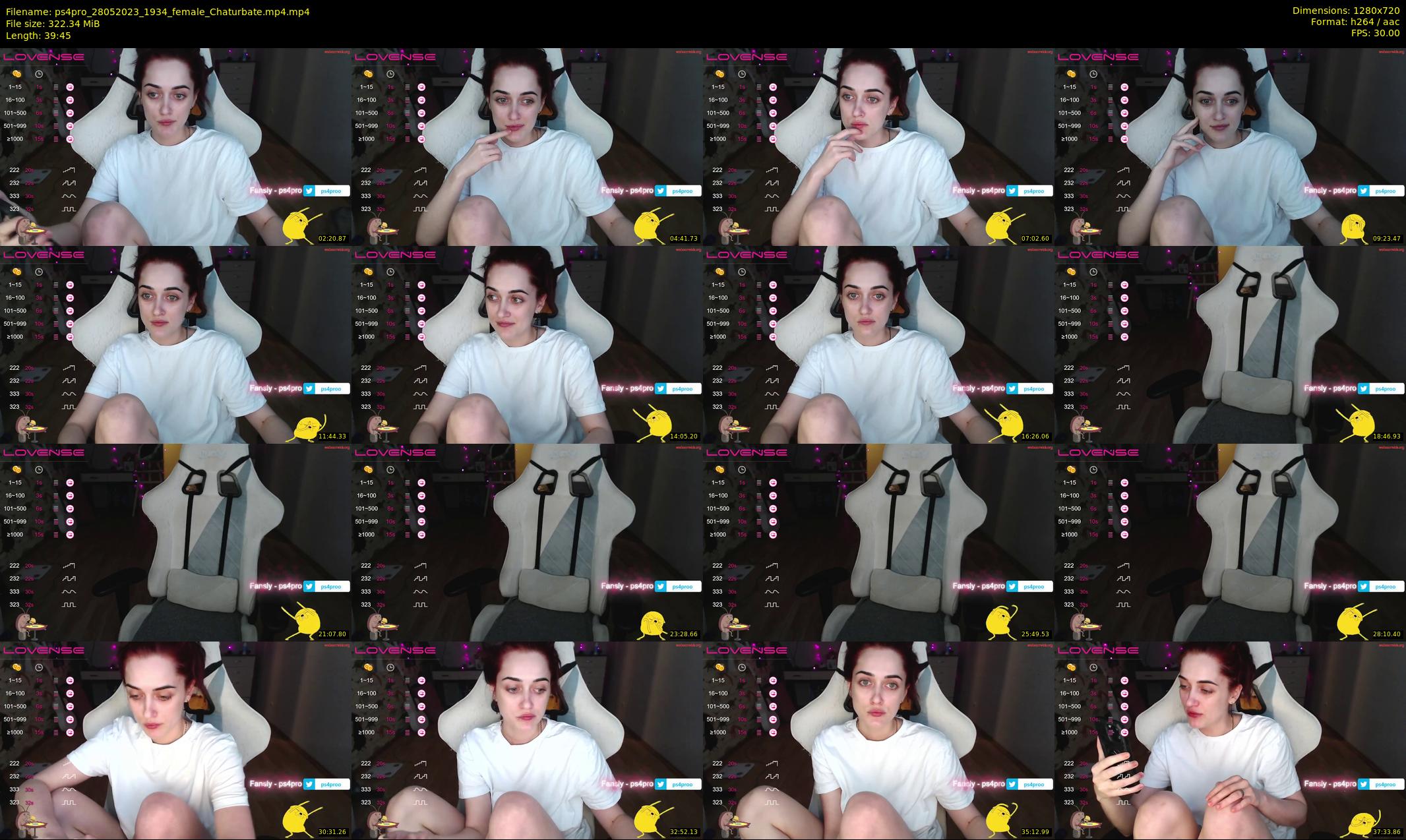 ps4pro — 40 minute Chaturbate female cam show recording, 720p, May 28, 2023