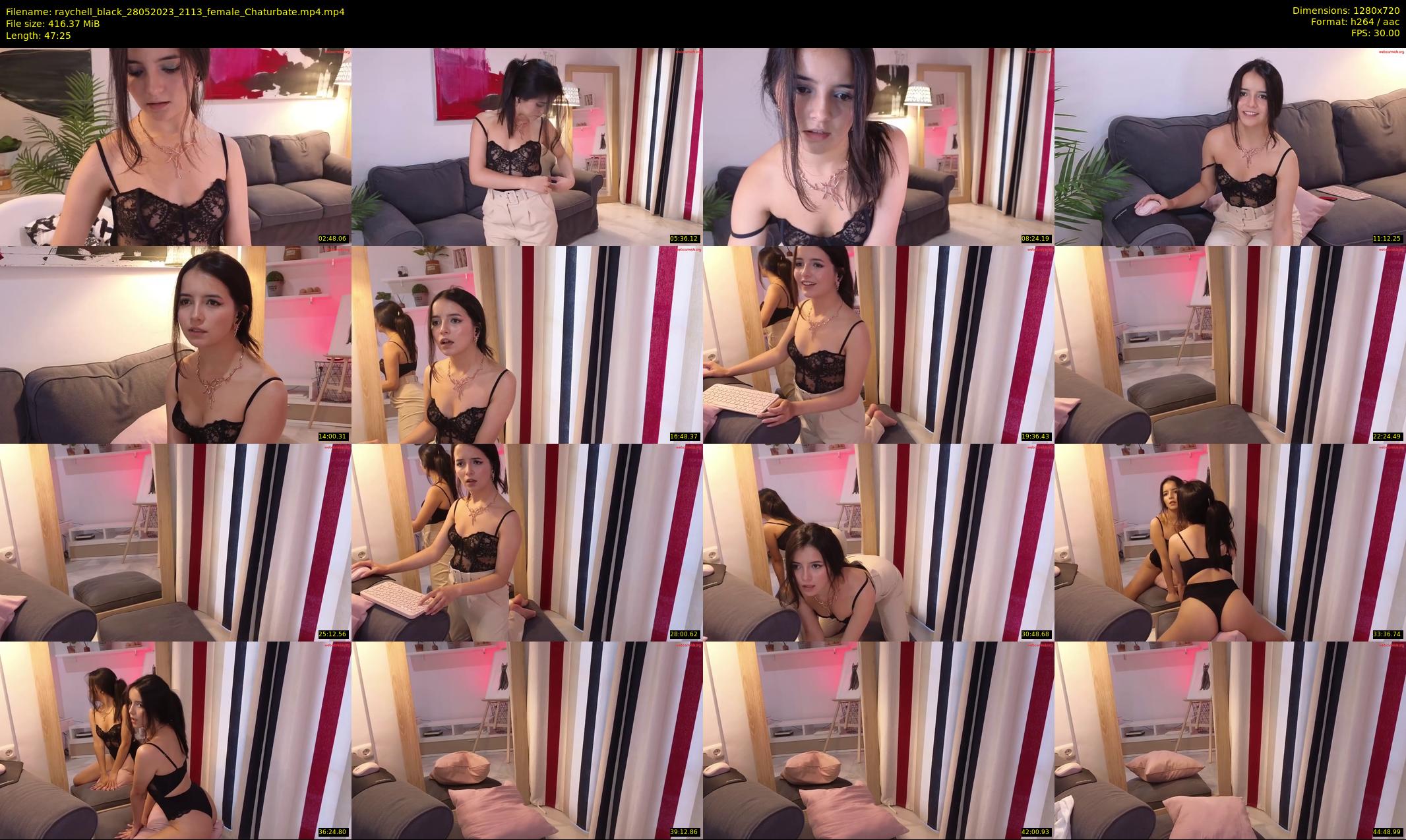 raychell_black — 48 minute Chaturbate female cam show recording, 720p, May 28, 2023