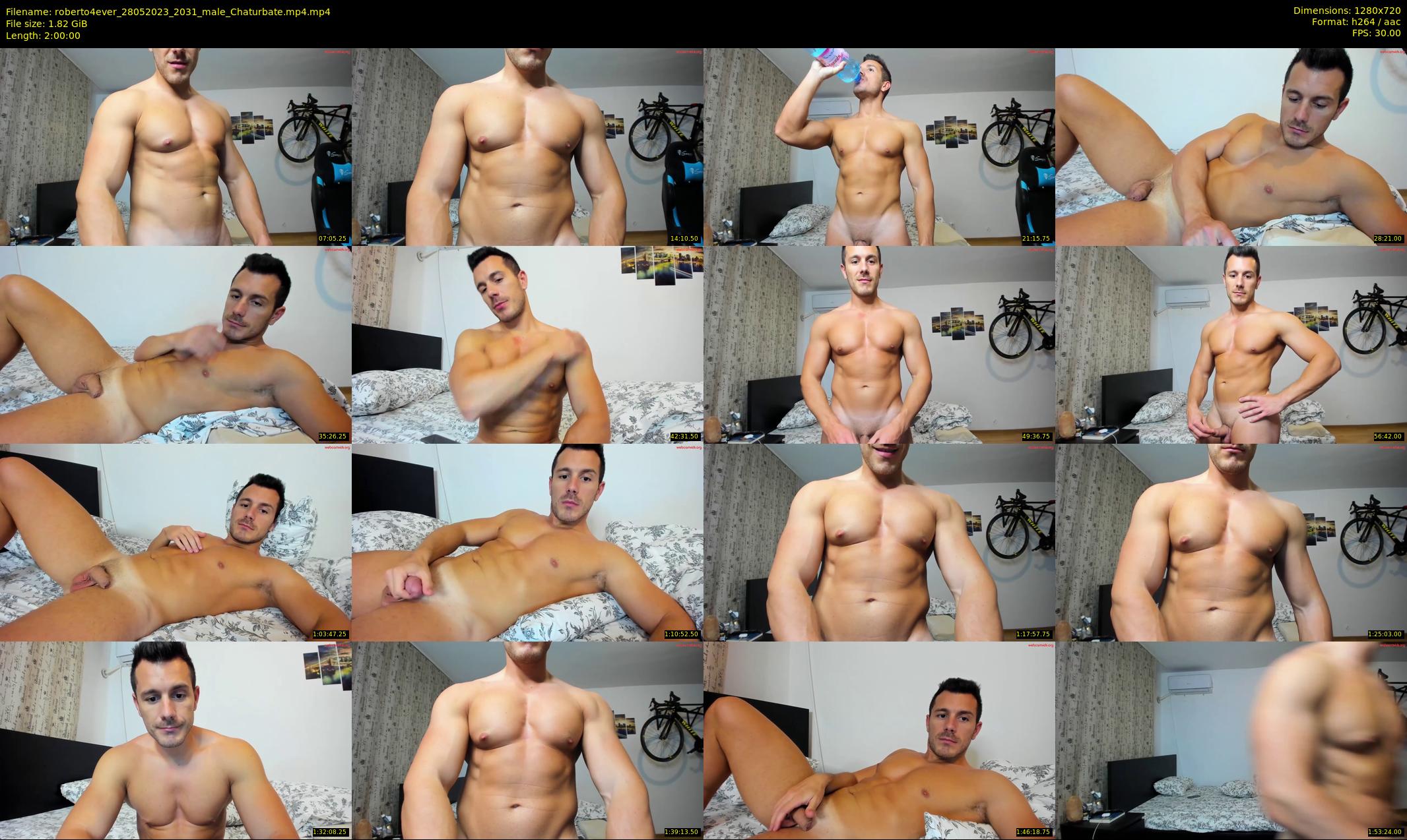 roberto4ever — 120 minute Chaturbate male cam show recording, 720p, May 28, 2023