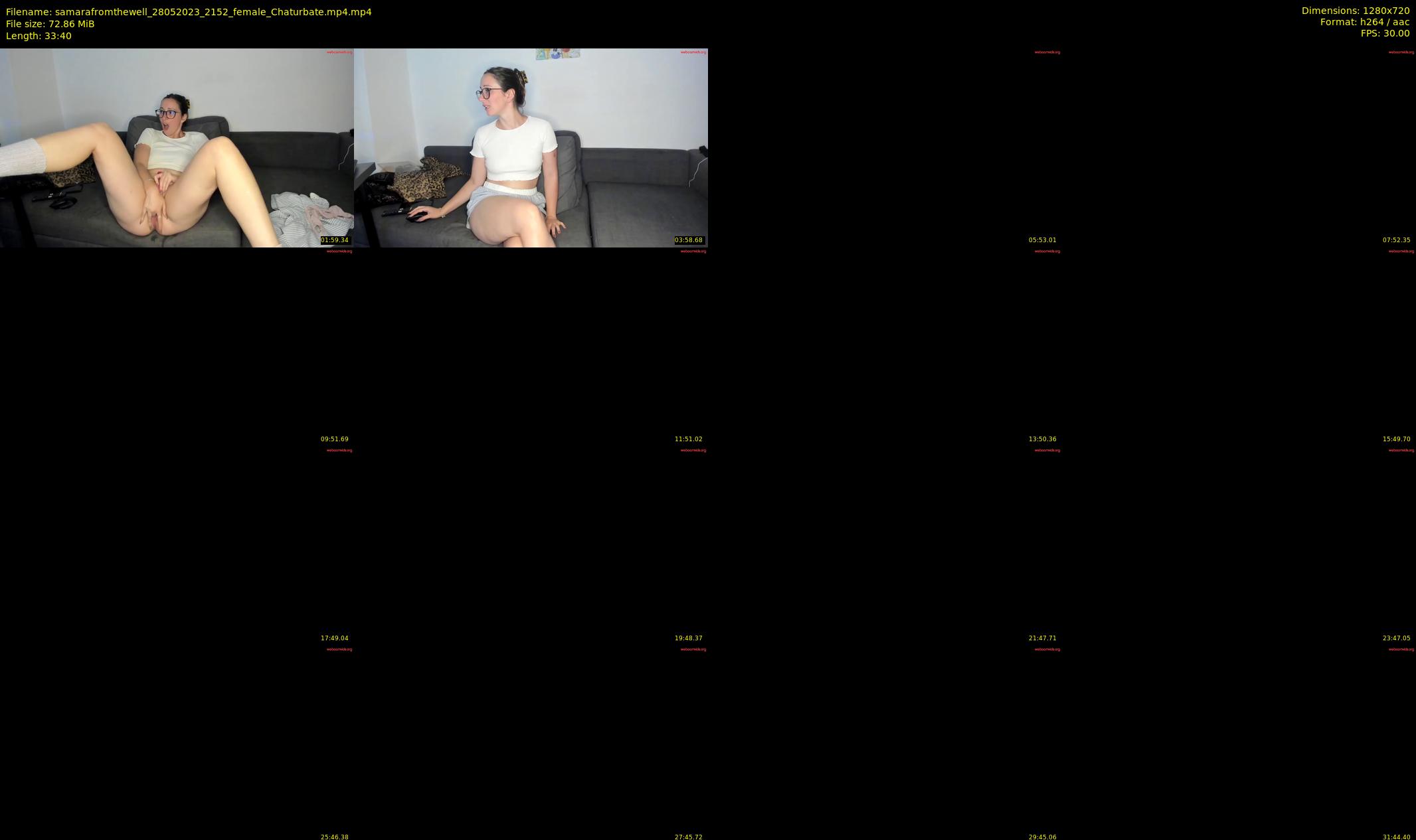 samarafromthewell — 34 minute Chaturbate female cam show recording, 720p, May 28, 2023