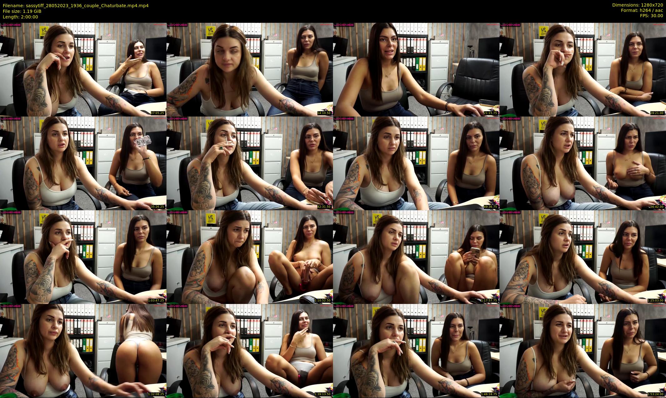 sassytiff — 120 minute Chaturbate couple cam show recording, 720p, May 28, 2023