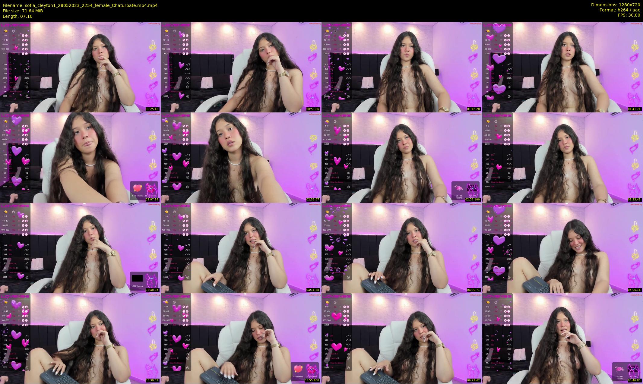 sofia_cleyton1 — 8 minute Chaturbate female cam show recording, 720p, May 28, 2023