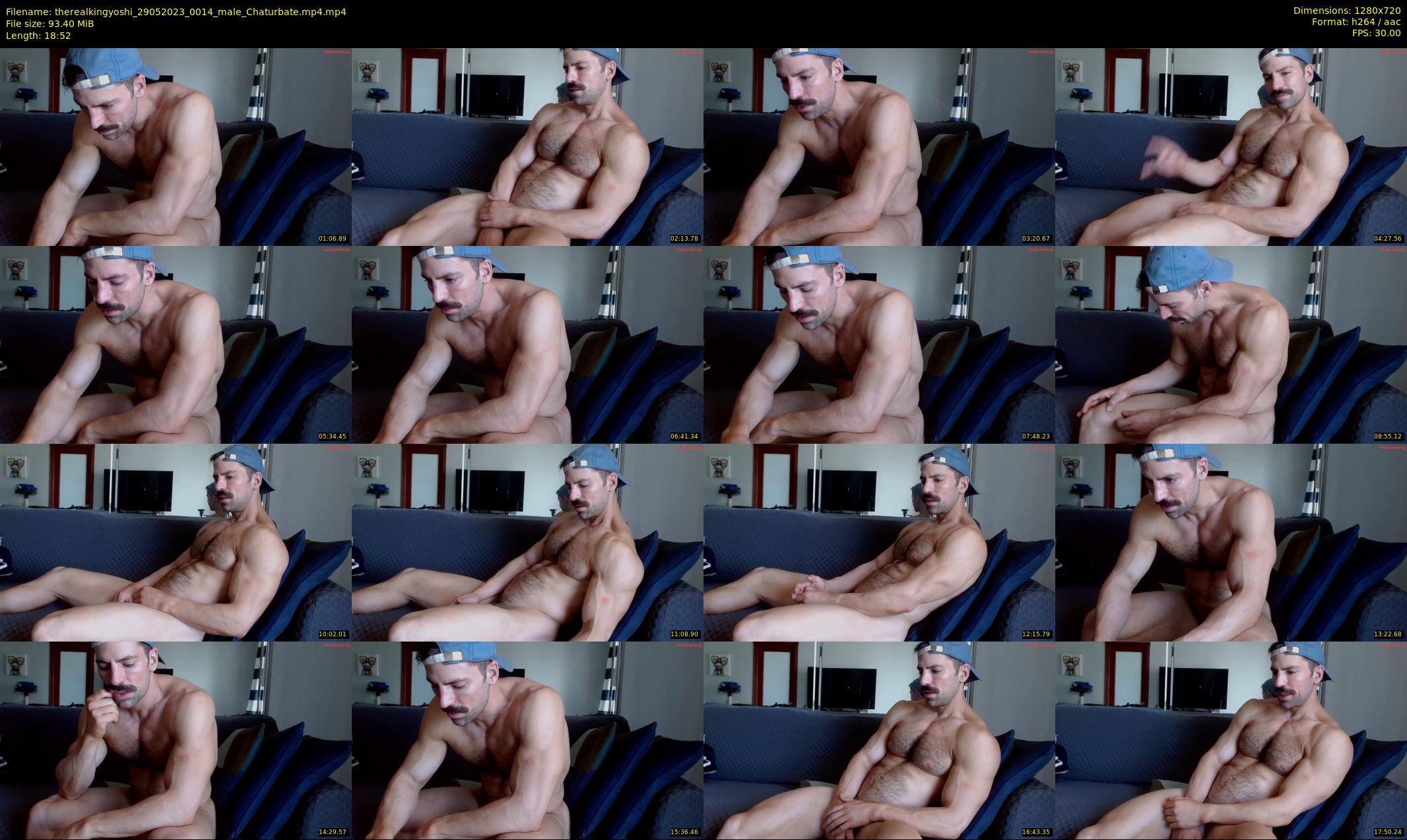therealkingyoshi — 19 minute Chaturbate male cam show recording, 720p, May 29, 2023