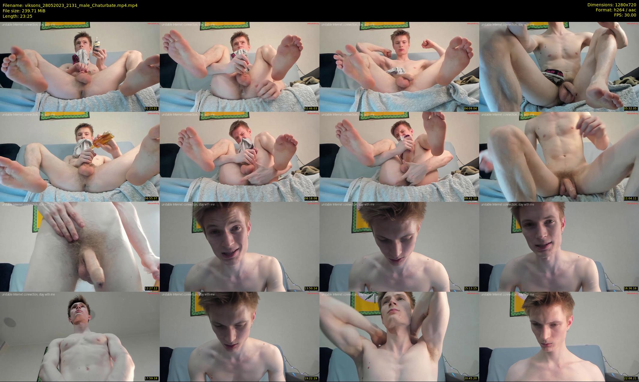 viksons — 24 minute Chaturbate male cam show recording, 720p, May 28, 2023