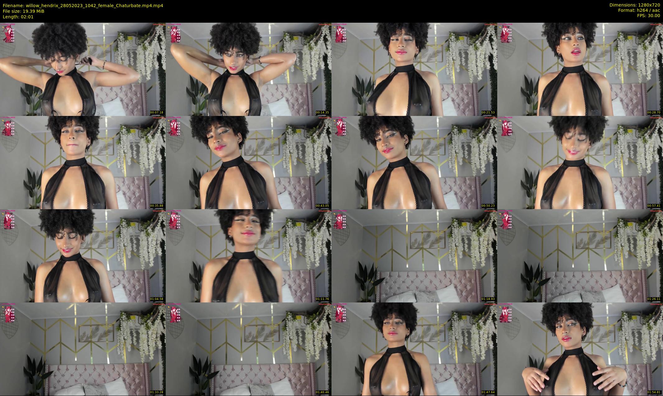 willow_hendrix — 3 minute Chaturbate female cam show recording, 720p, May 28, 2023