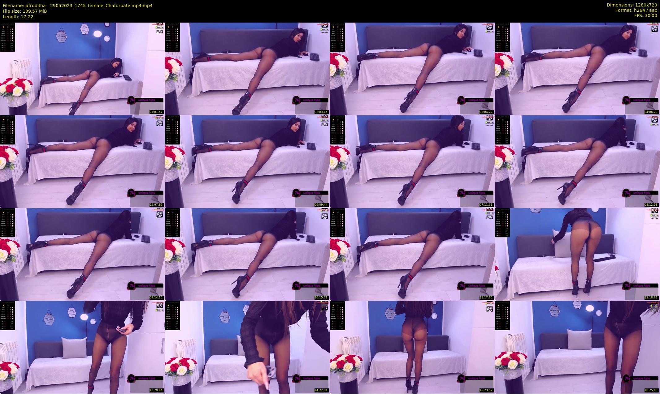 afroditha_ — 18 minute Chaturbate female cam show recording, 720p, May 29, 2023