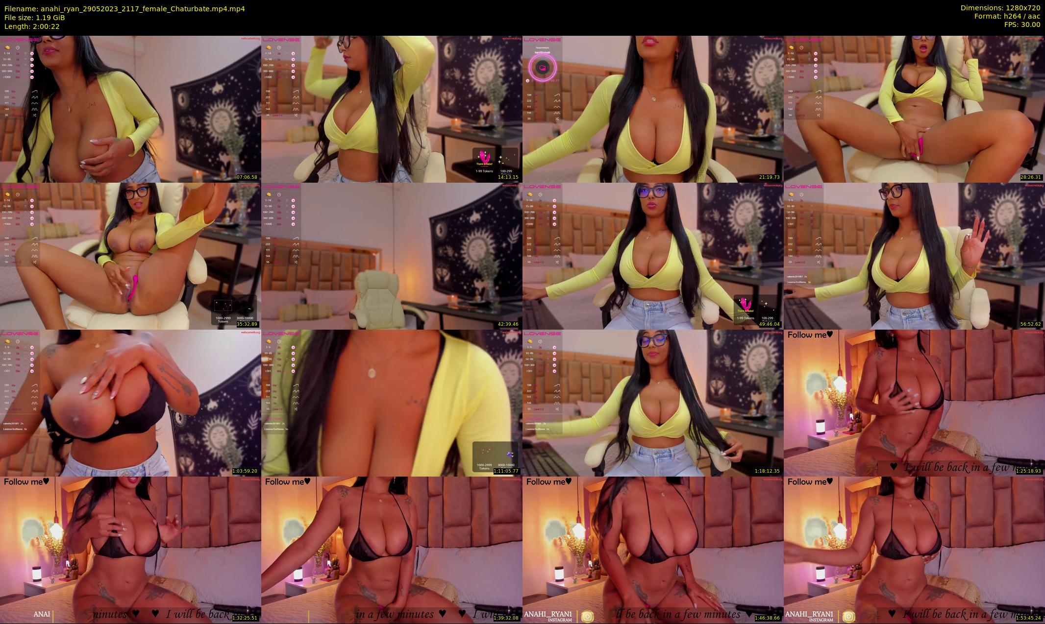 anahi_ryan — 121 minute Chaturbate female cam show recording, 720p, May 29, 2023
