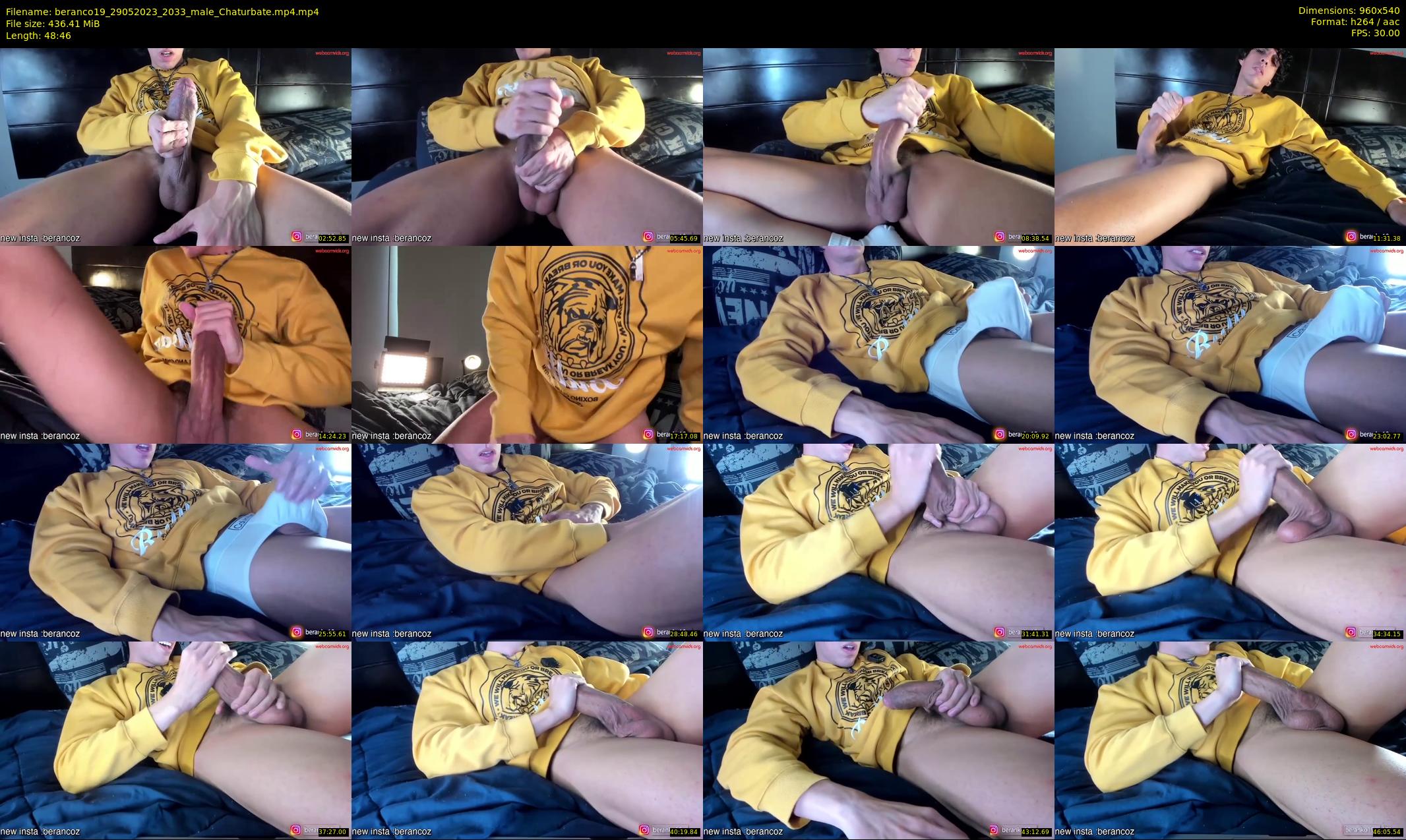 beranco19 — 49 minute Chaturbate male cam show recording, 480p, May 29, 2023