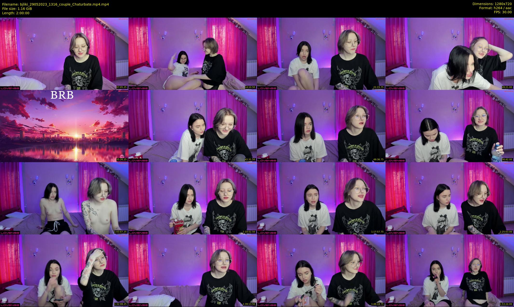 bjliki — 120 minute Chaturbate couple cam show recording, 720p, May 29, 2023