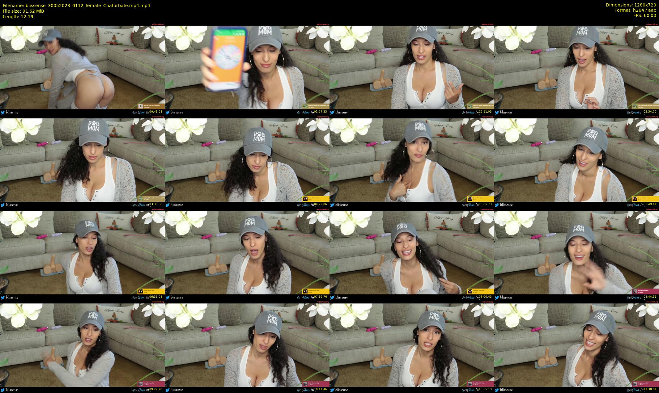 blissense — 13 minute Chaturbate female cam show recording, 720p, May 30, 2023