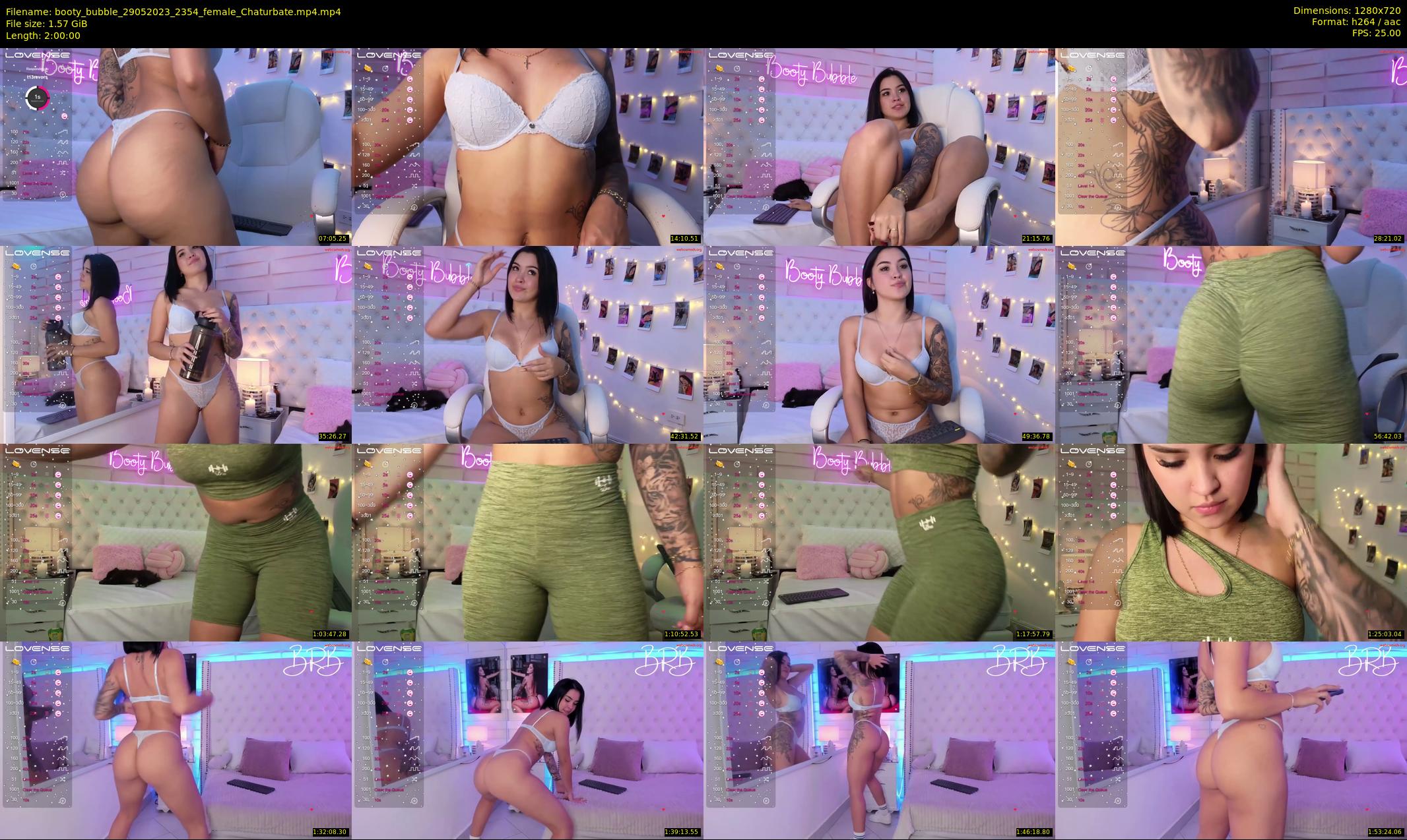 booty_bubble — 120 minute Chaturbate female cam show recording, 720p, May 29, 2023