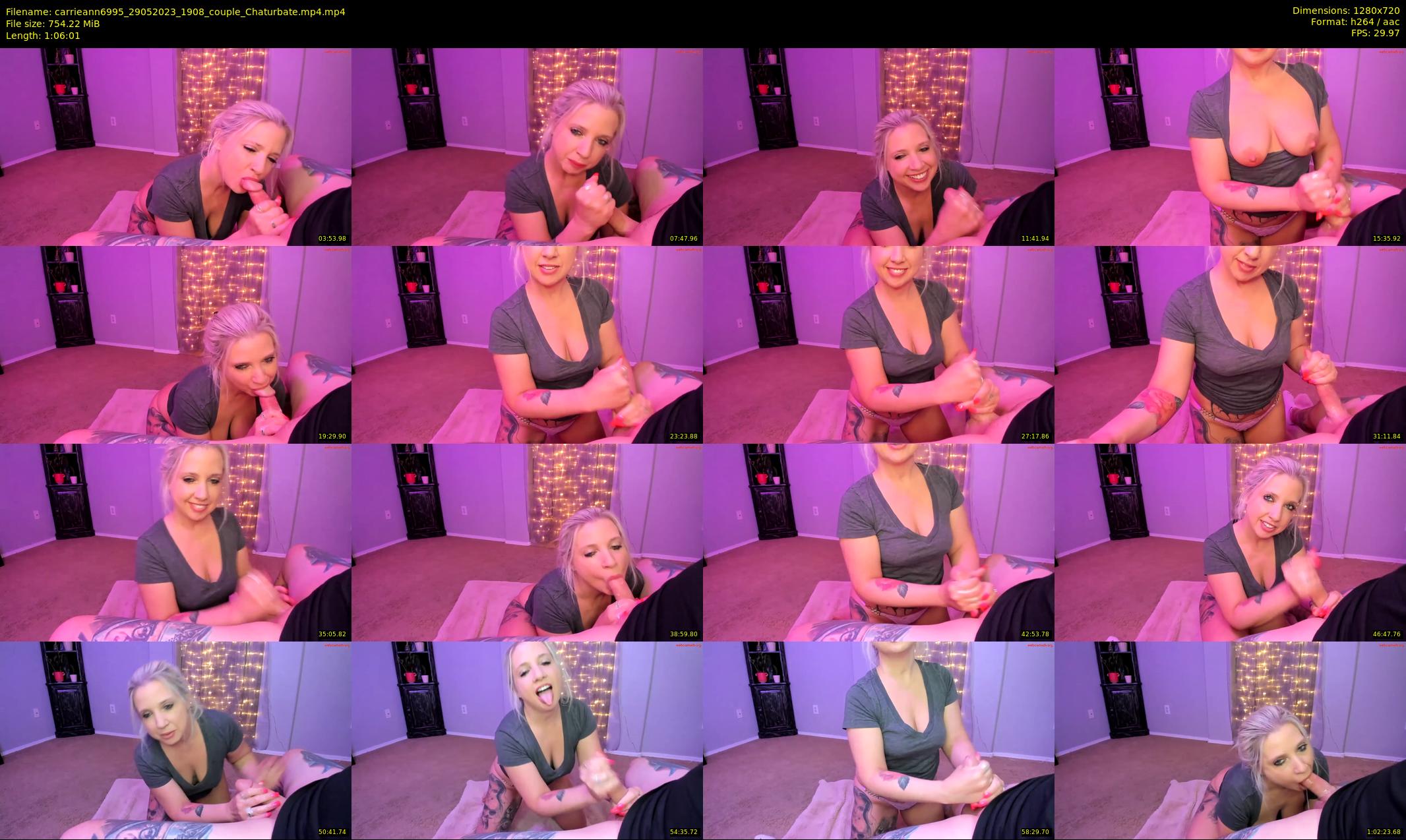 carrieann6995 — 67 minute Chaturbate couple cam show recording, 720p, May 29, 2023